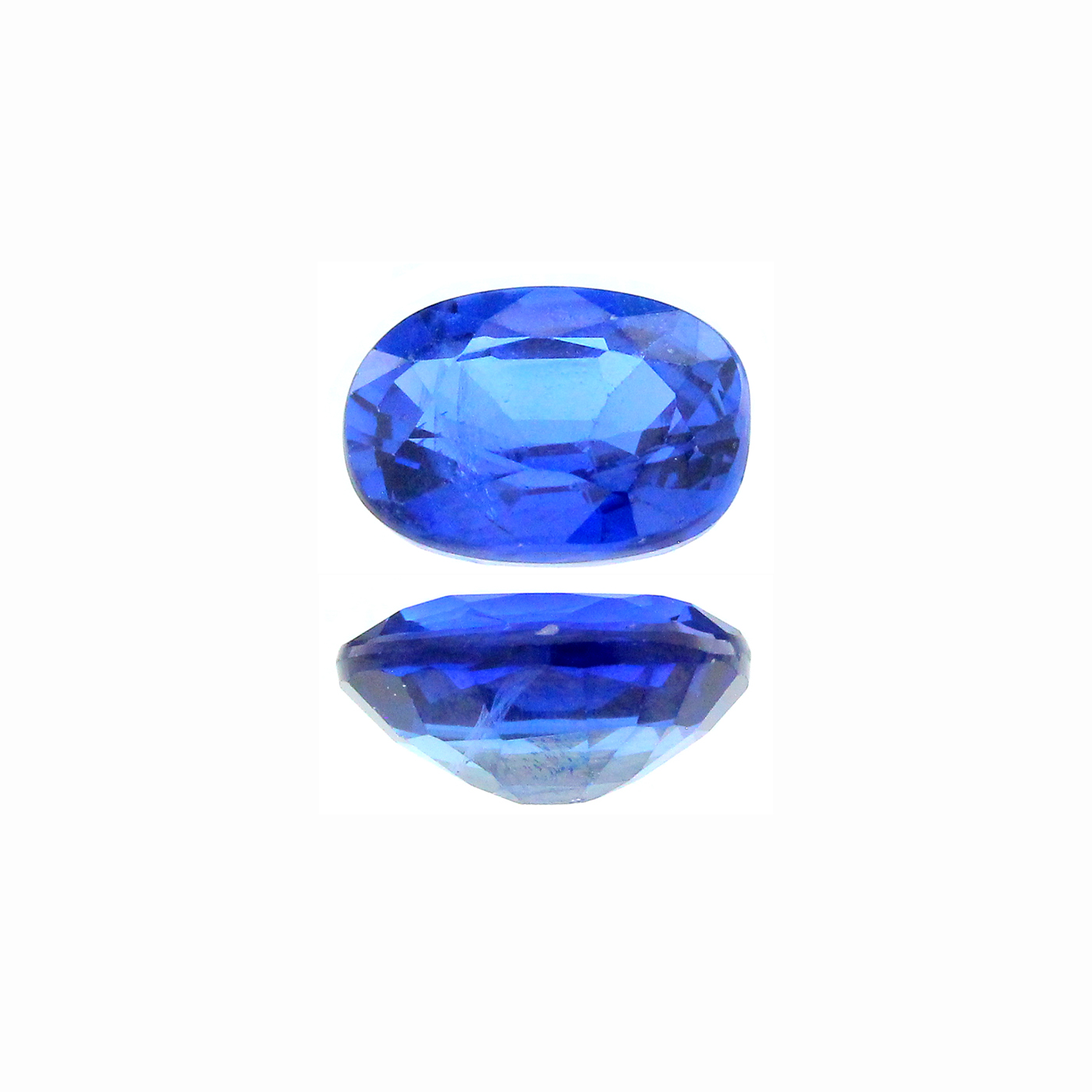 5.39CT Oval Cut Kyanite Deep Blue Gemstone