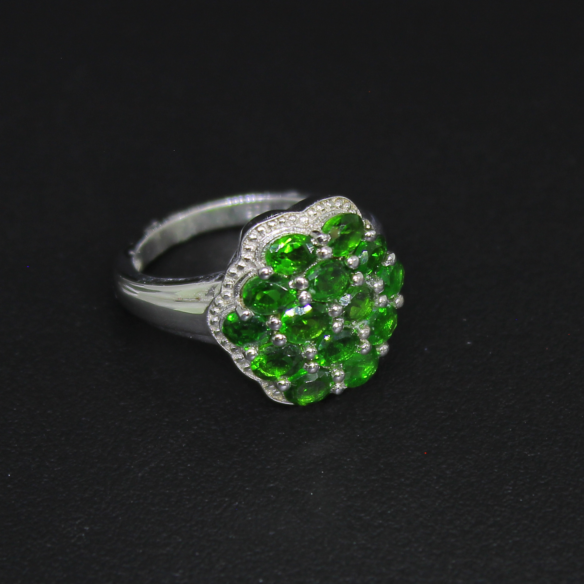 Chrome Diopside 925 Sterling Silver Size 7 Ring