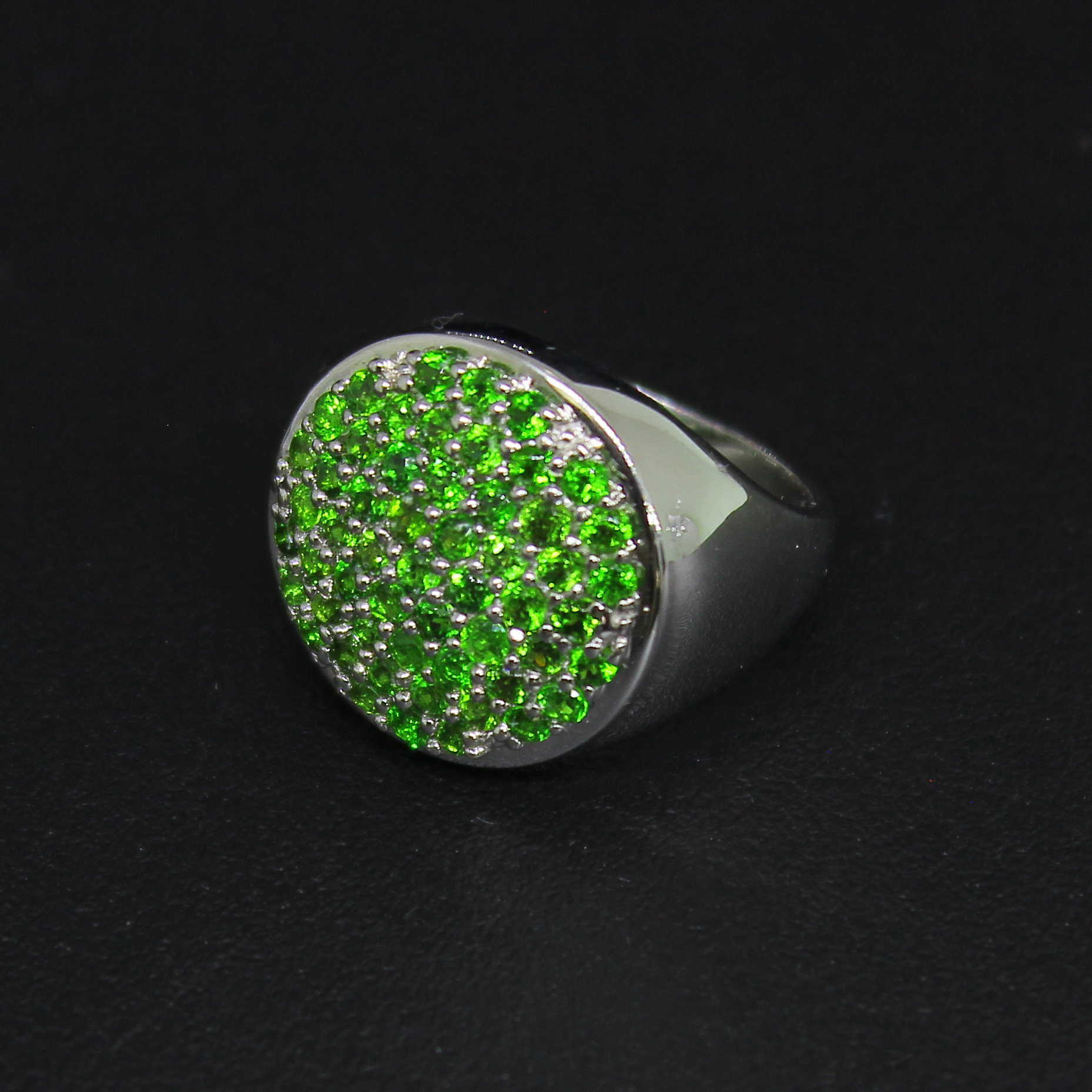 Chrome Diopside 925 Sterling Silver Size 7 Ring