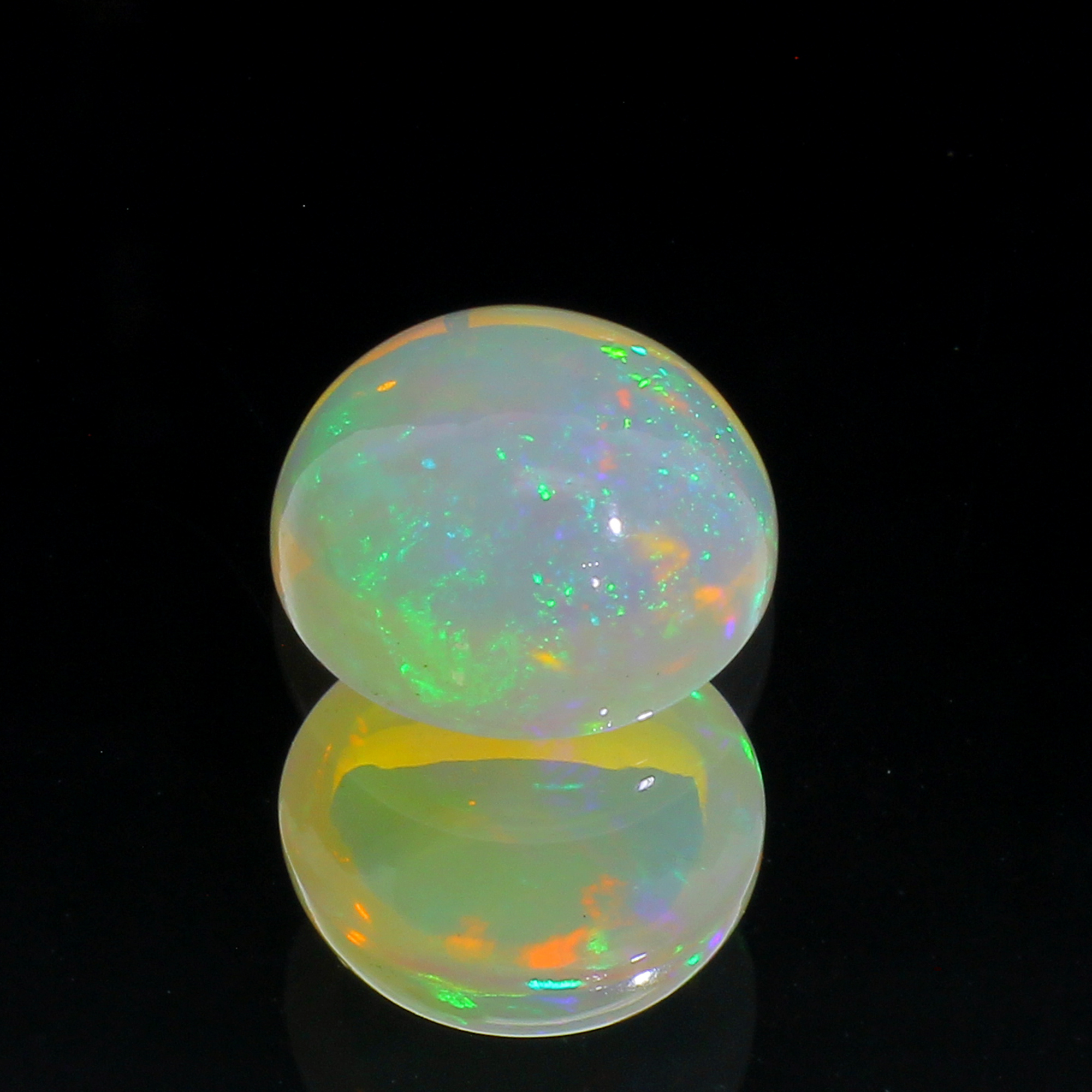 2.79CT Round Cabochon White Opal Gemstone