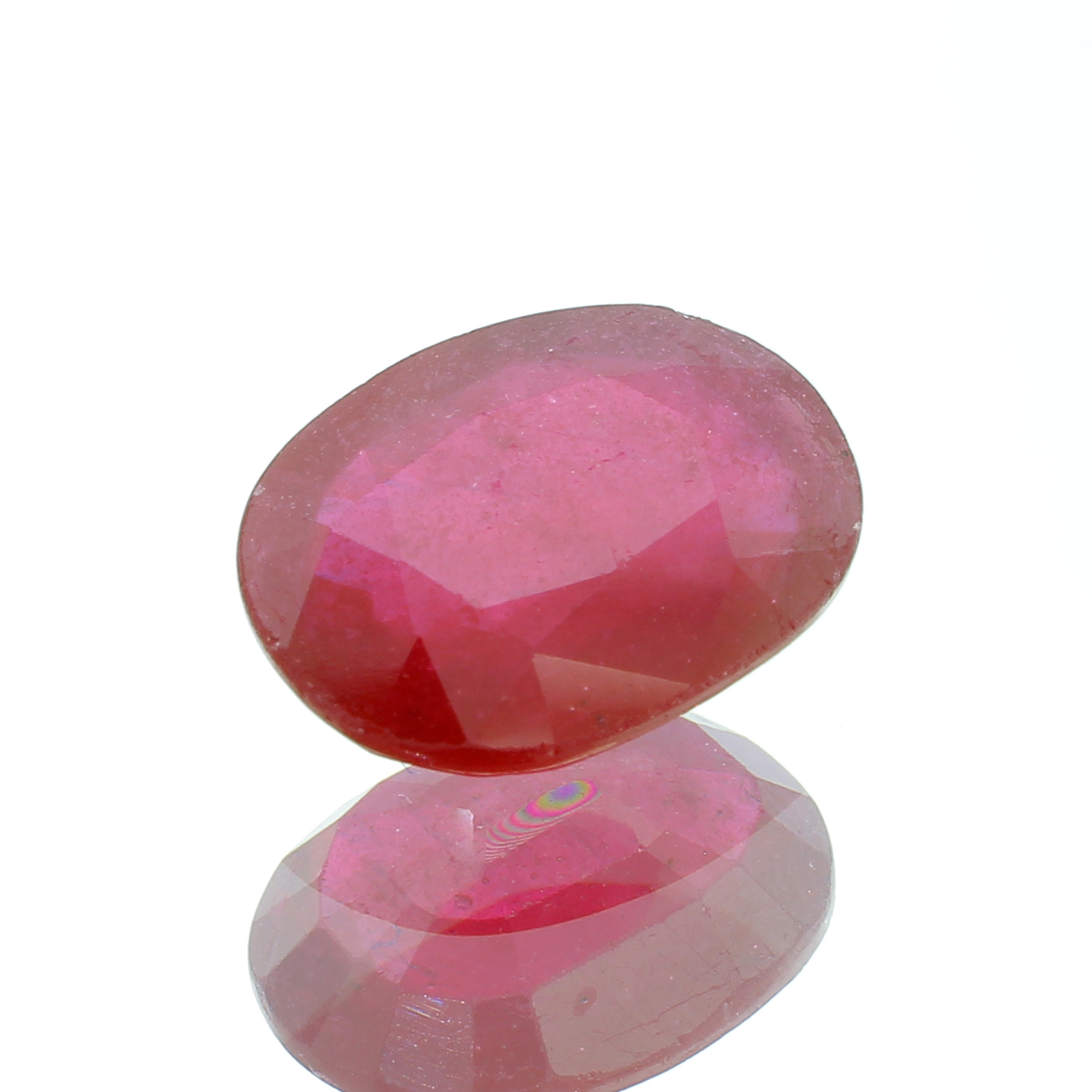 6.89CT Oval Cut Ruby Gemstone