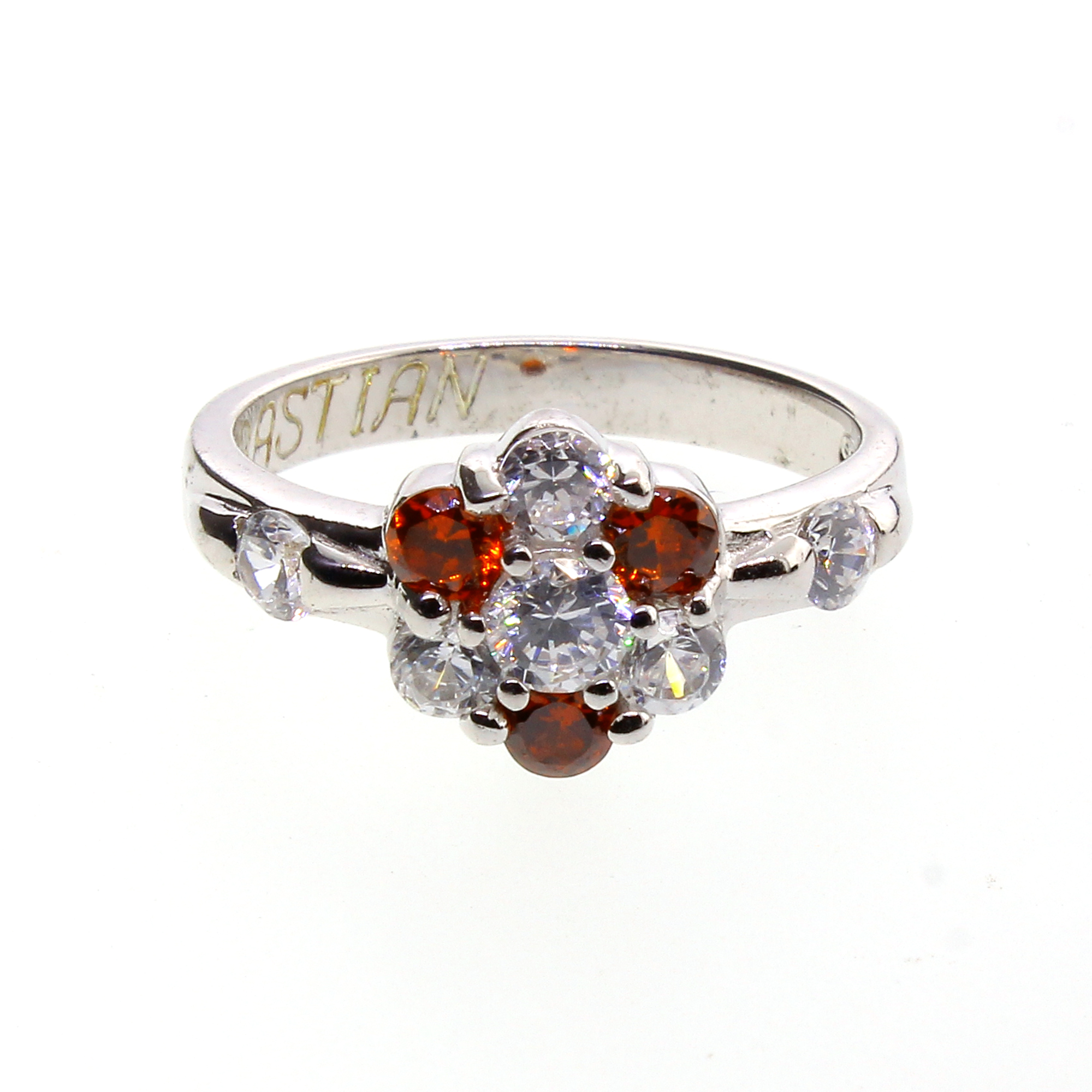1.00 Zirconia Sterling Silver Ring