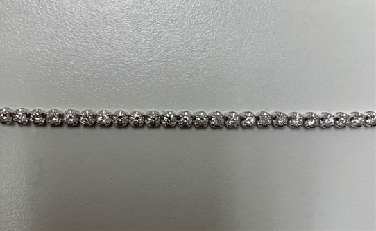 Luxurious Diamond 2CT Tennis Bracelet with 14KT White Gold Setting! Hand Selected Quality Brand New Custom Laid! (VGN A-37) - Image 3