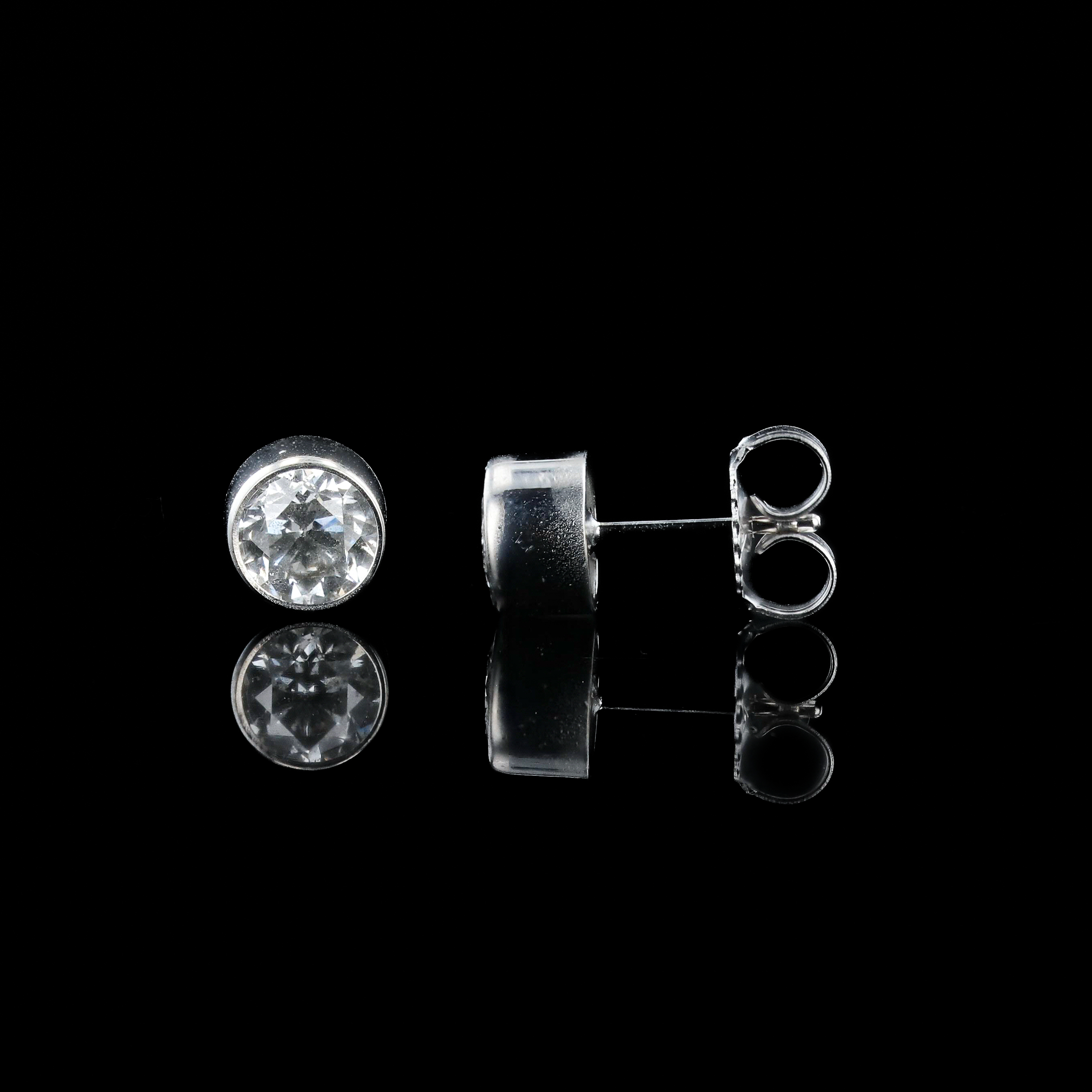 1.81ctw G COLOR SI2 CLARITY Diamond 14K White Gold Stud Earrings (Vault_R65)