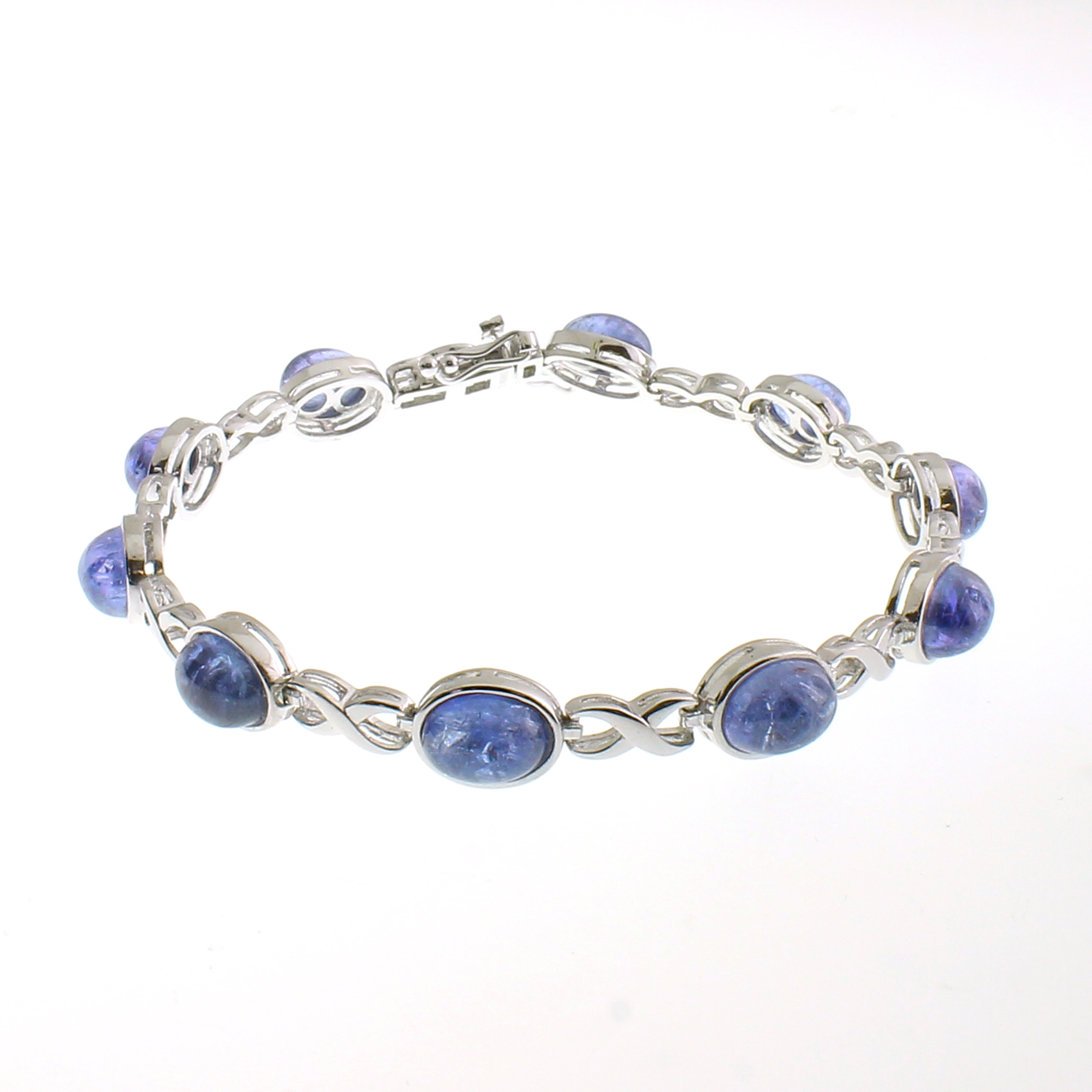 17.45CT Tanzanite Sterling Silver Bracelet (RM01)
