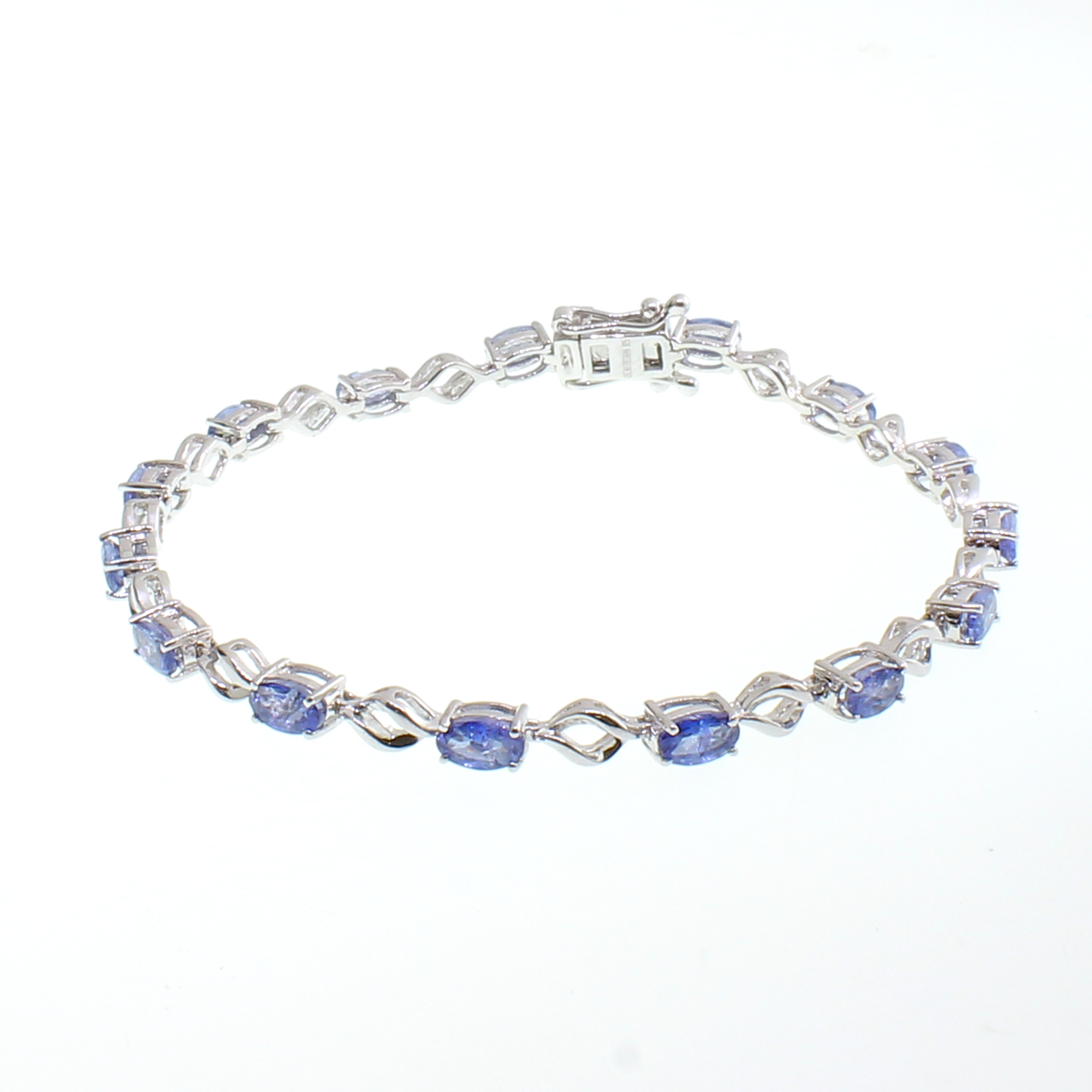 3.18CT Tanzanite Sterling Silver Bracelet (RM01)