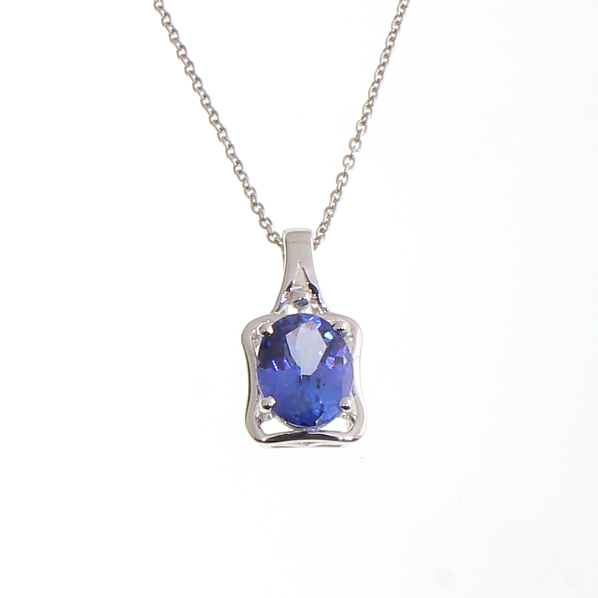 1.44CT Tanzanite Sterling Silver Necklace (RM01)