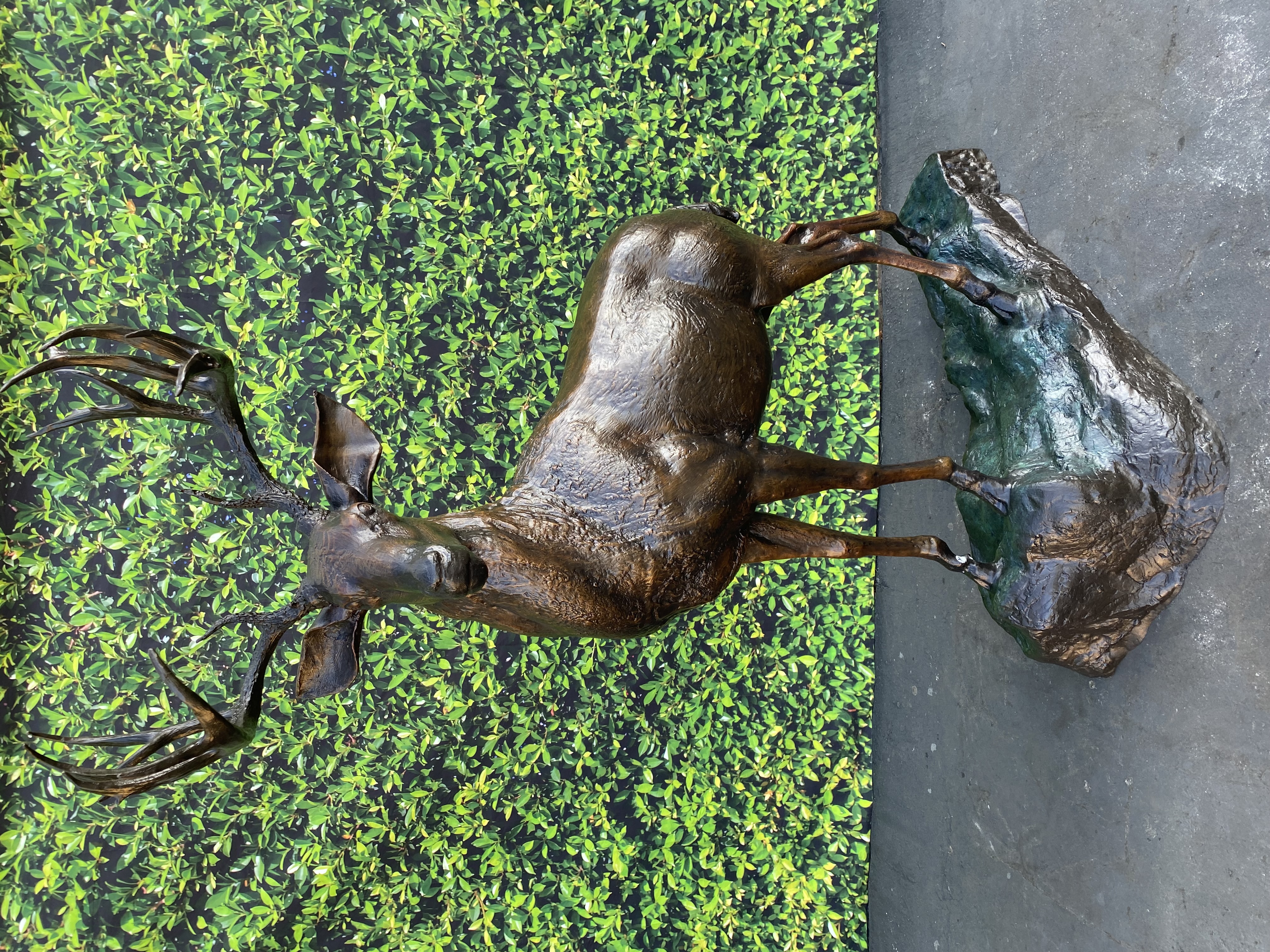 Heroic Deer Bronze 82in H x 42in L x 24in W (Vault_AS)