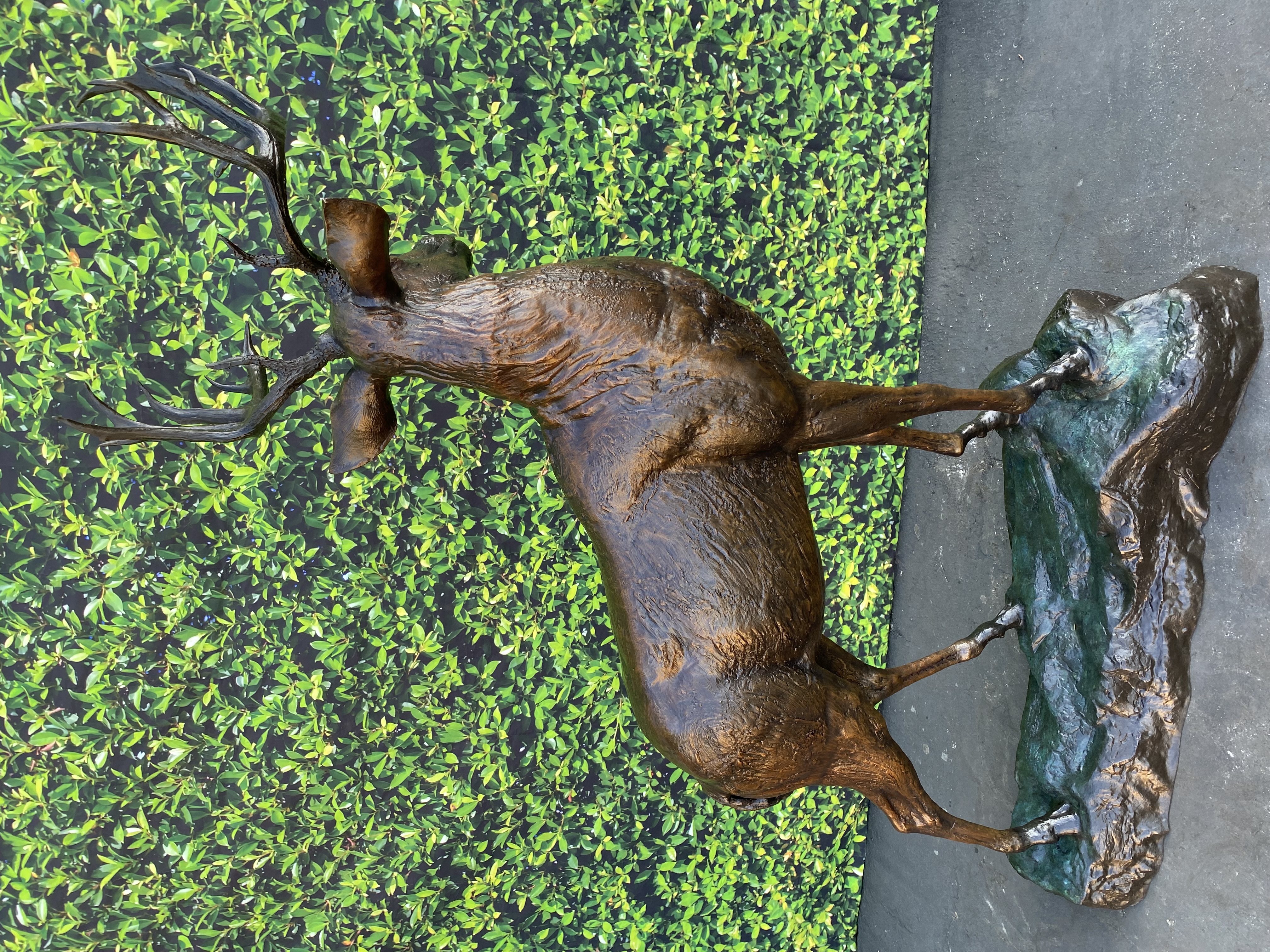 Heroic Deer Bronze 82in H x 42in L x 24in W (Vault_AS) - Image 3