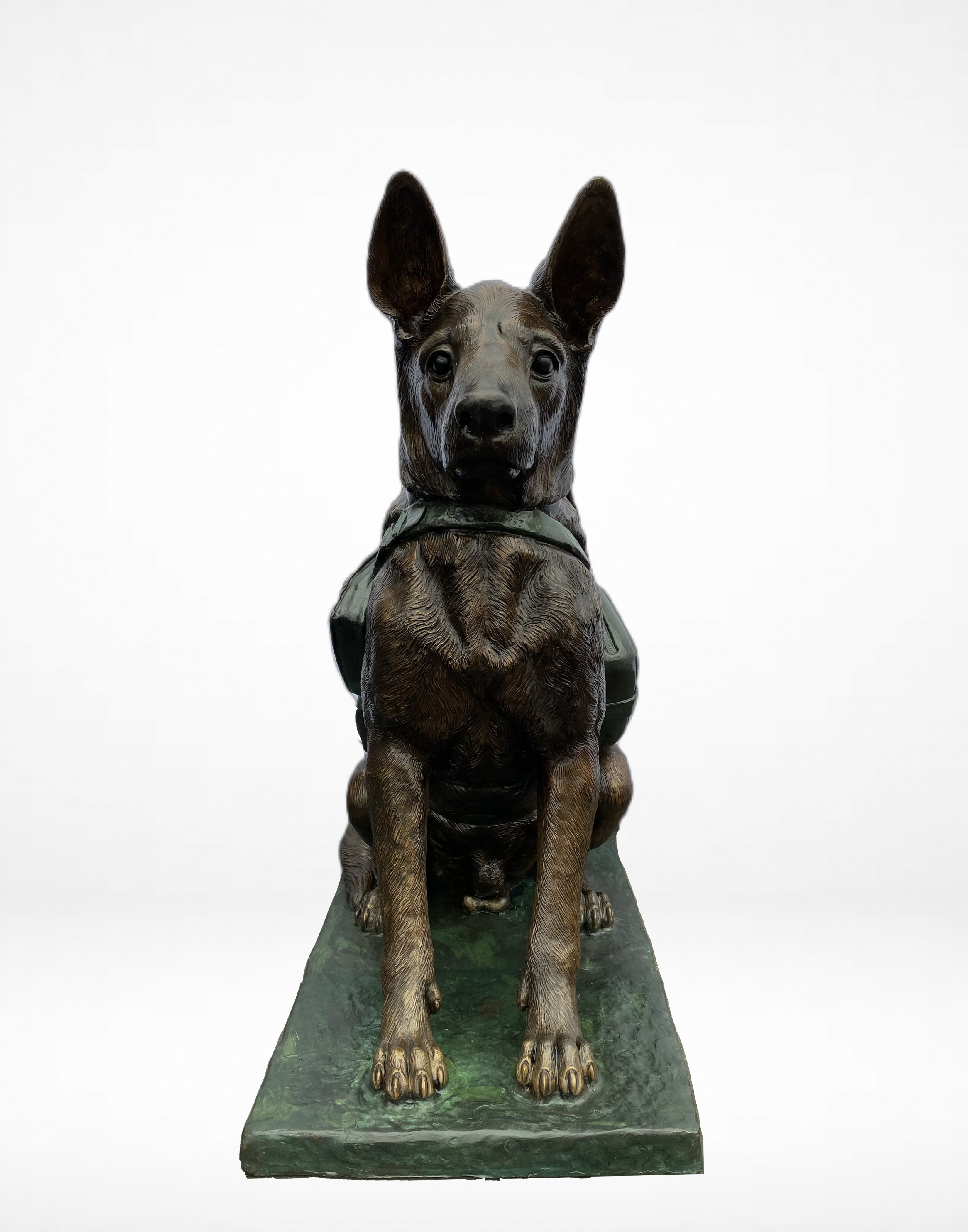 German Shepherd Service Dog Bronze 41in H x 37in L x 21in W (Vault_AS) - Image 5