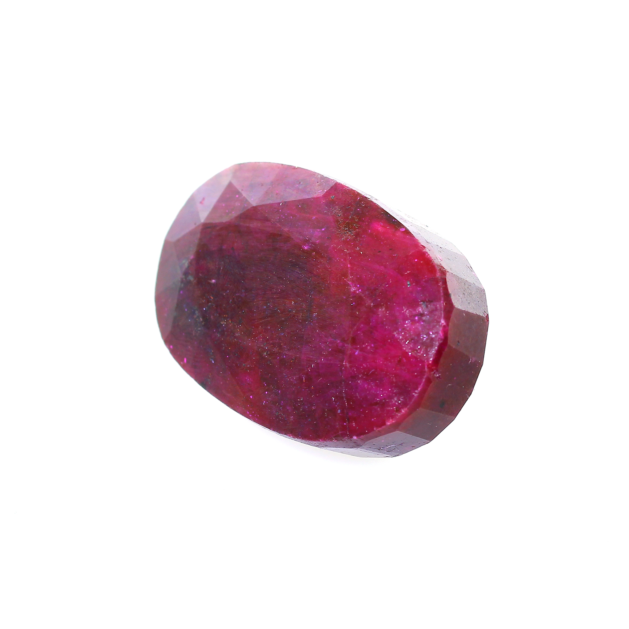 365CT Oval Cut Beryl Ruby Gemstone