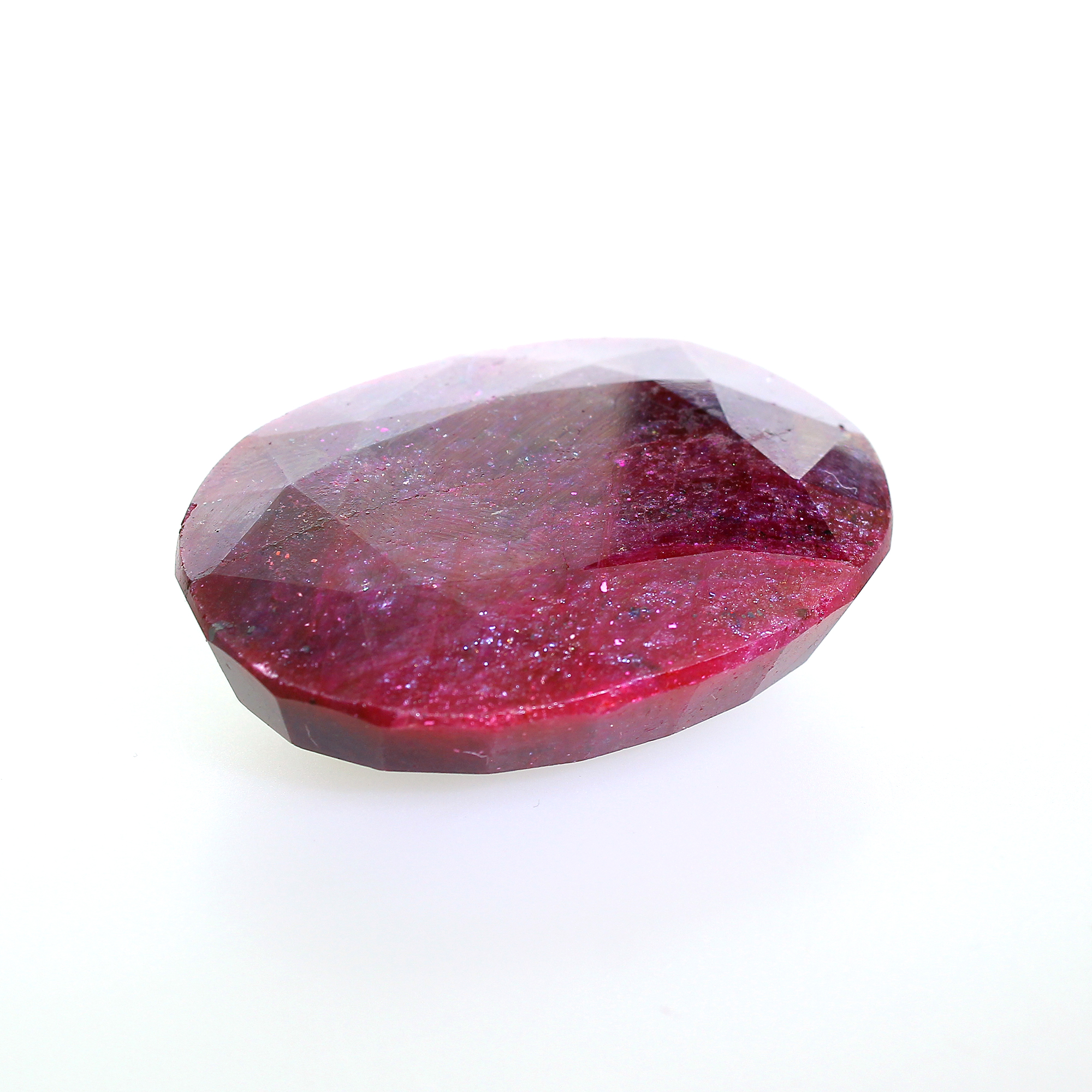 338CT Oval Cut Beryl Ruby Gemstone