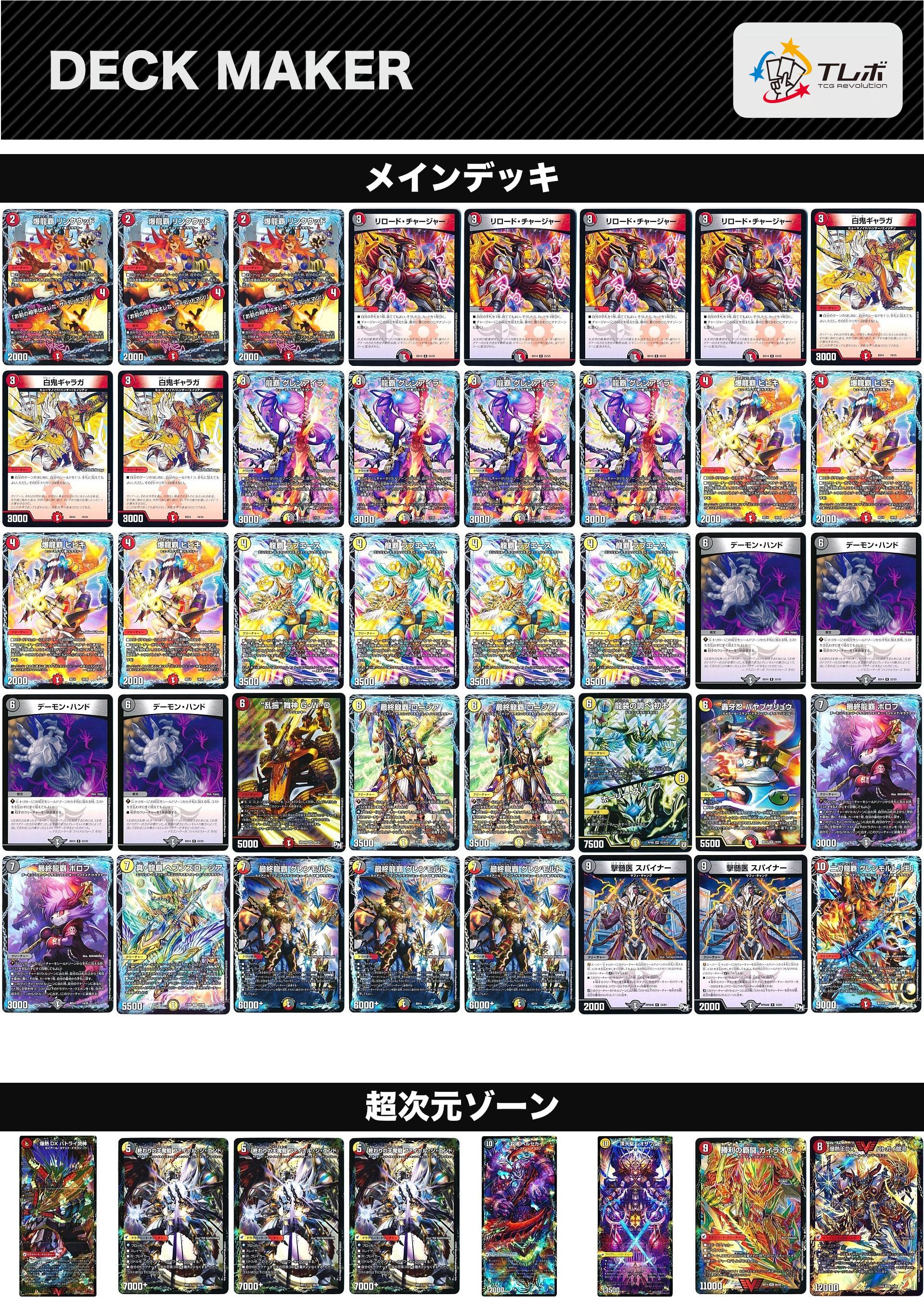 デュエルマスターズ クロニクルデッキ デッキレシピ詳細 | ガチまとめ