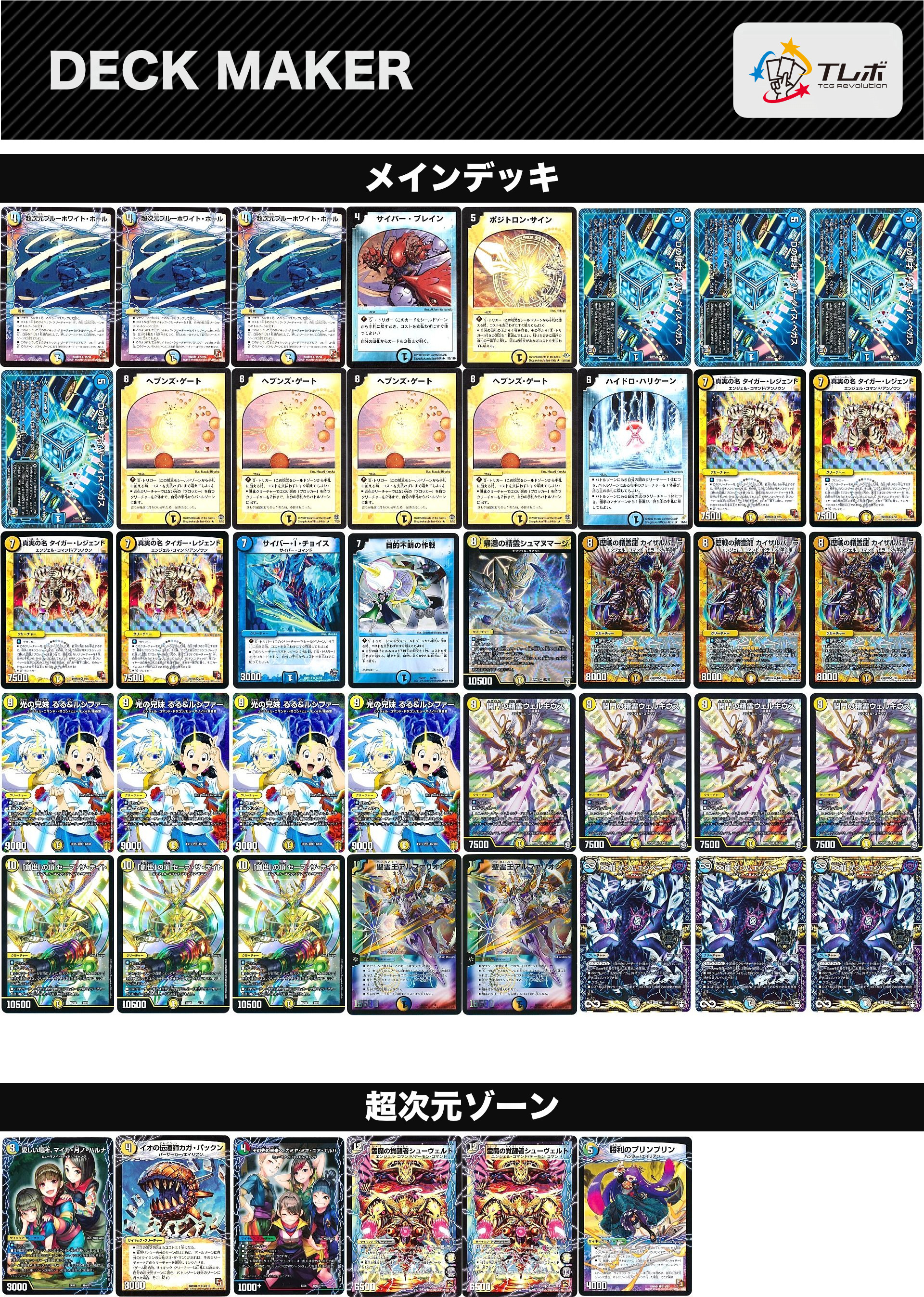 デュエルマスターズ 青白連鎖 デッキレシピ詳細 | ガチまとめ