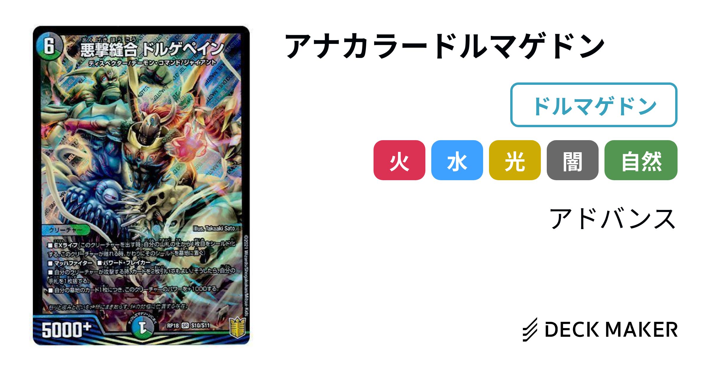 ENDの出品構築済み構築済みデッキ アナカラードルマゲドンA