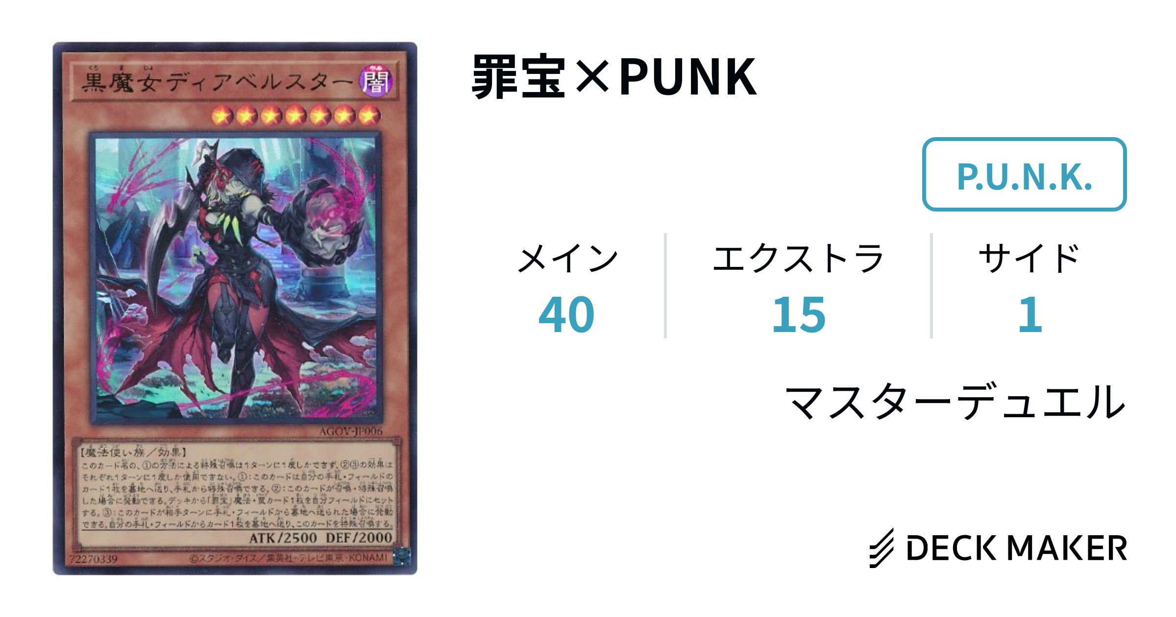 遊戯王 罪宝×PUNK デッキレシピ詳細 | ガチまとめ 遊戯王 罪宝×PUNK デッキレシピ詳細 | ガチまとめ