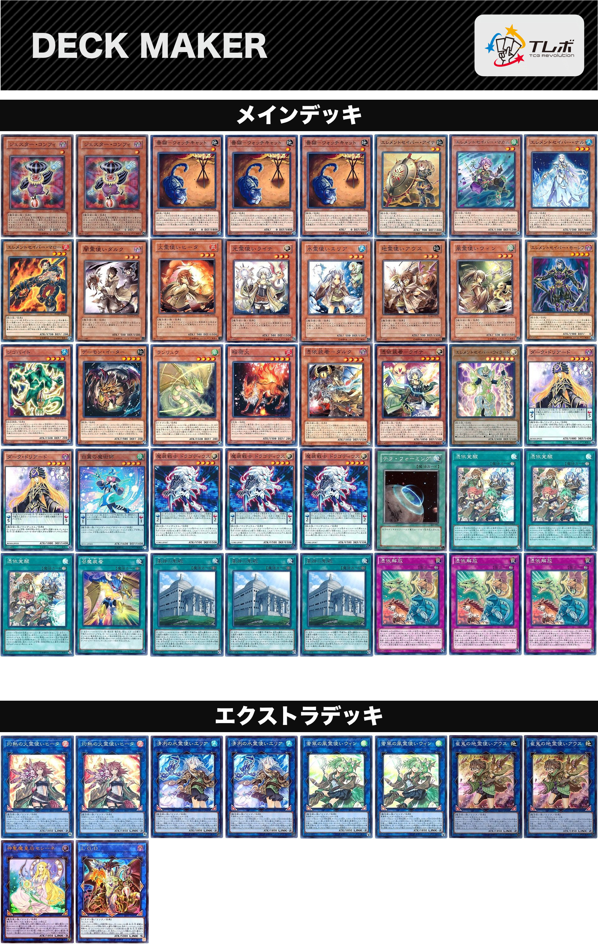 遊戯王 【DCB】かわいい六属性 デッキレシピ詳細 | ガチまとめ