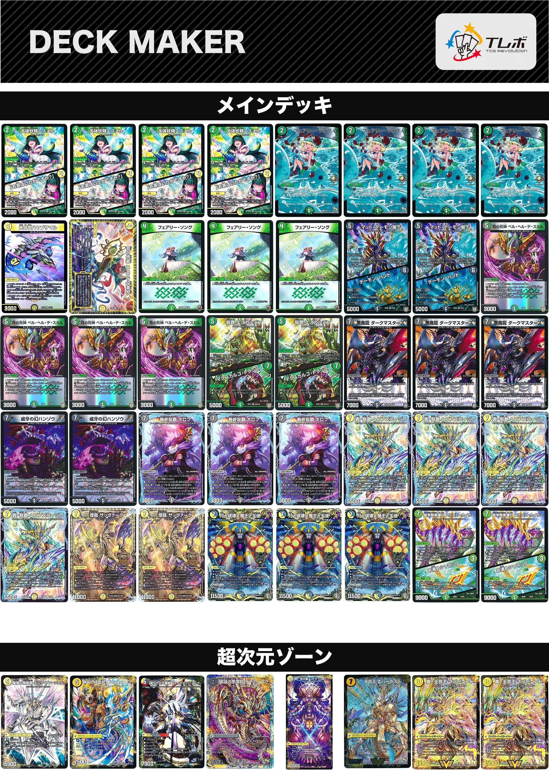 デュエルマスターズ ドラグナー型ネクラマゲ デッキレシピ詳細 デュエルマスターズ ドラグナー型ネクラマゲ デッキレシピ詳細