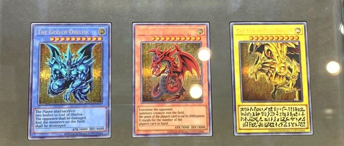 2本遊戯王OCGデュエルモンスターズ 三幻神スペシャルカードセット（ステンレス製）