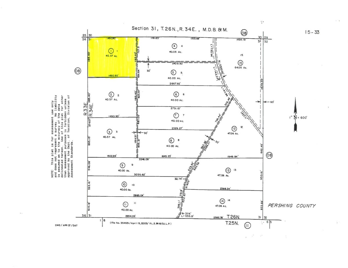 Nevada 40.57 Acres in Pershing County via Dirt Roads and Mountain Views! Low Monthly Payment!