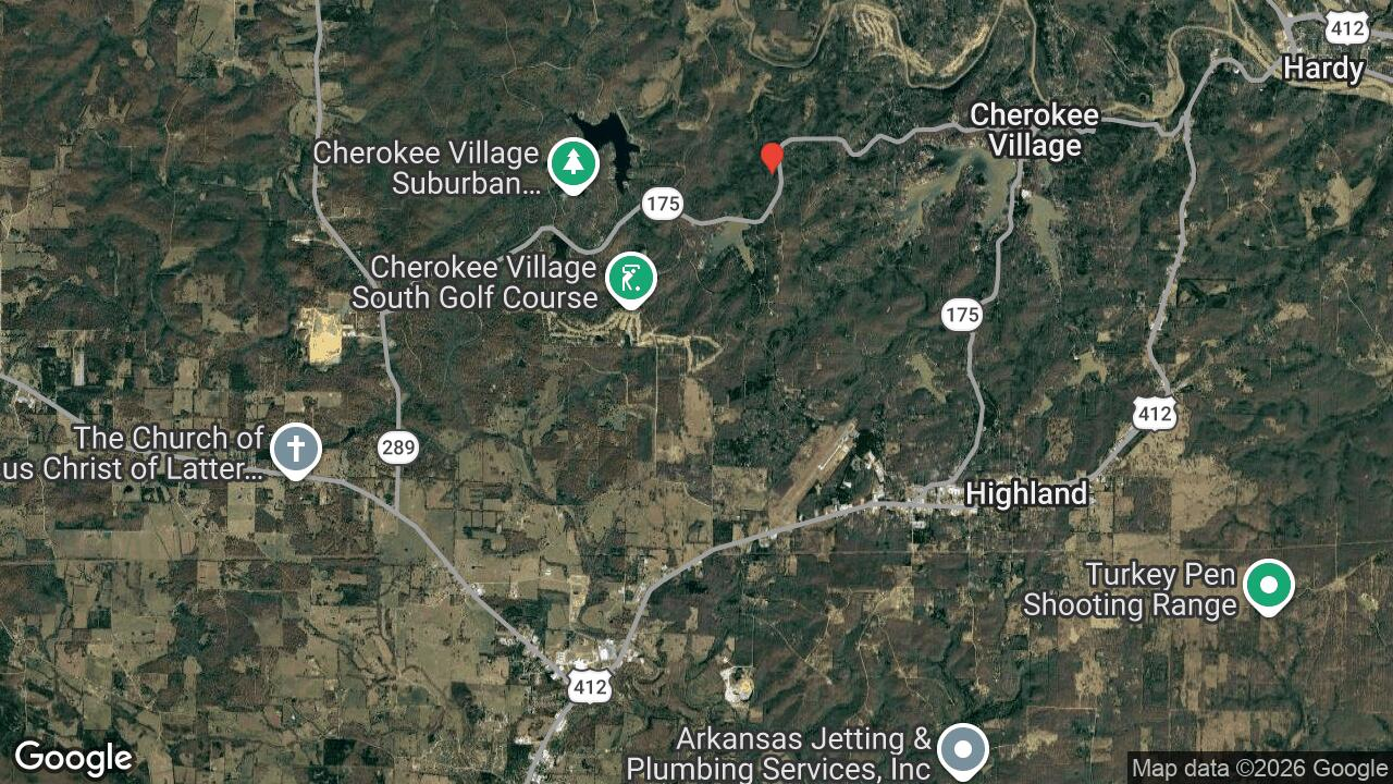 Wooded Home Potential Near Lake Chanute on 0.34 Acres in Fulton County, Arkansas