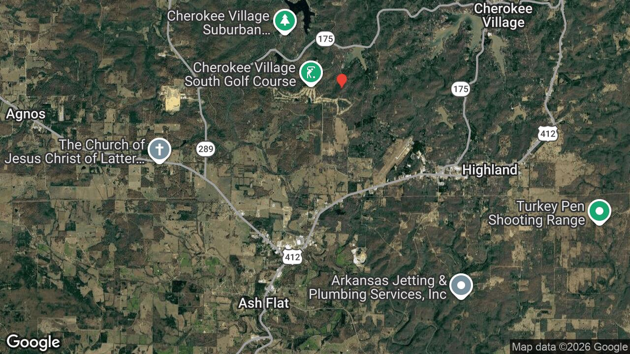 Live Near the South Golf Course on 0.3 Wooded Acres in Fulton County, Arkansas