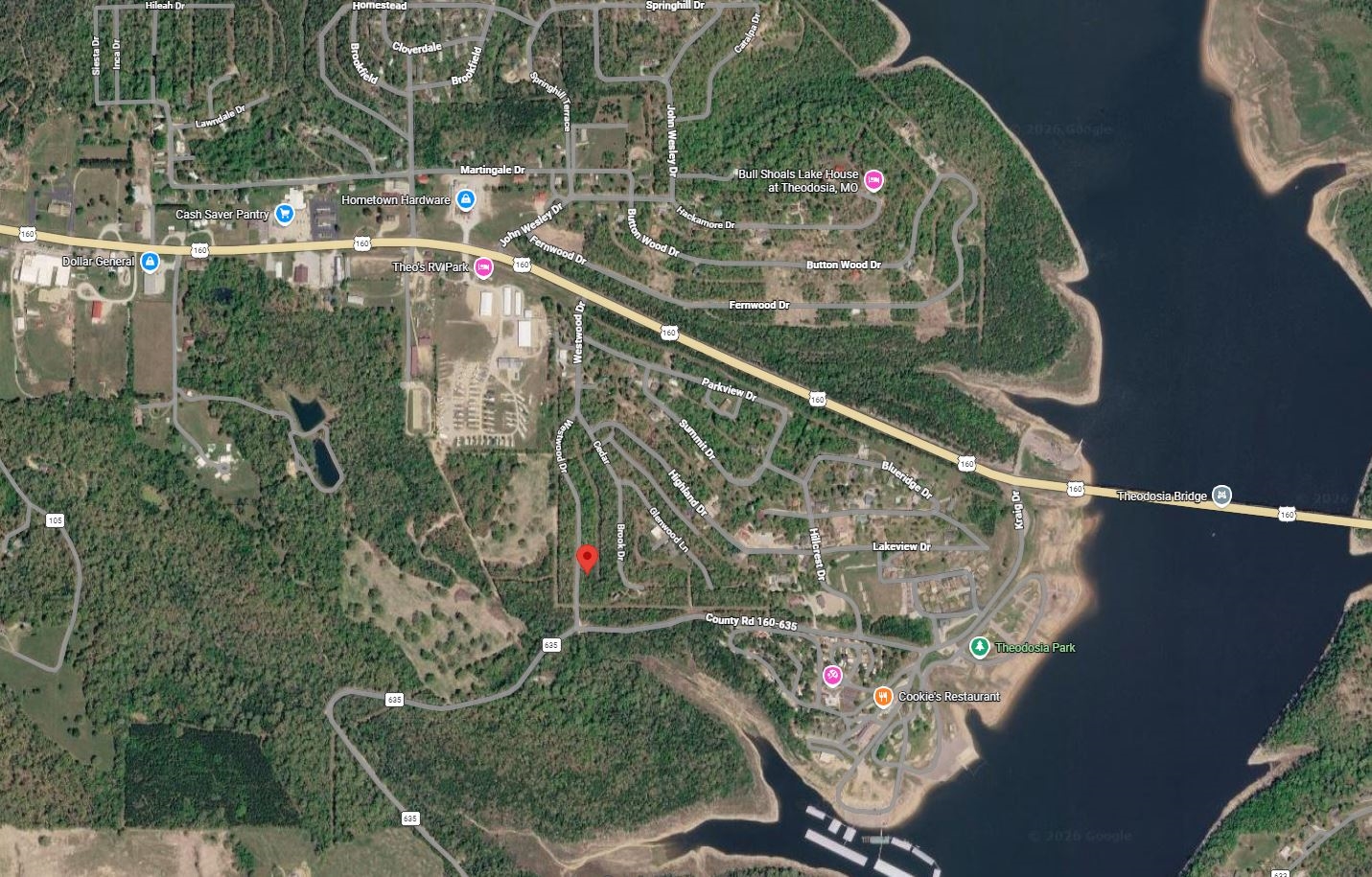 Nice Gravel Road Frontage 0.23 Acreage Lot in Ozark County Missouri in the Town of Theodosia near Bull Shoals Lake! Low Monthly Payments! - Image 7