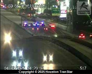 Major accident on I-69 shuts down all southbound lanes at Bellaire Blvd.
