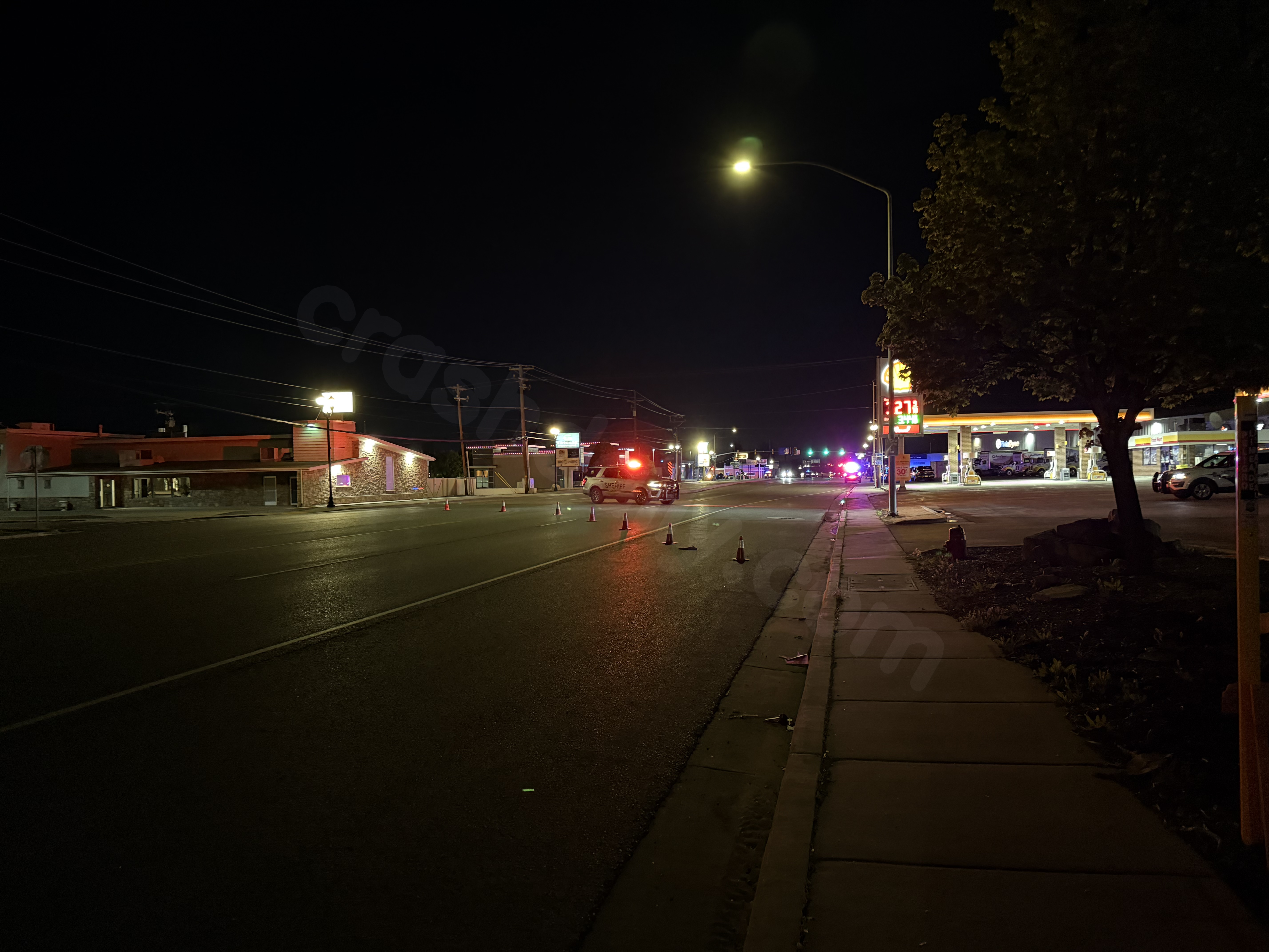 Midvale fatal crash involving motorcycle on fire