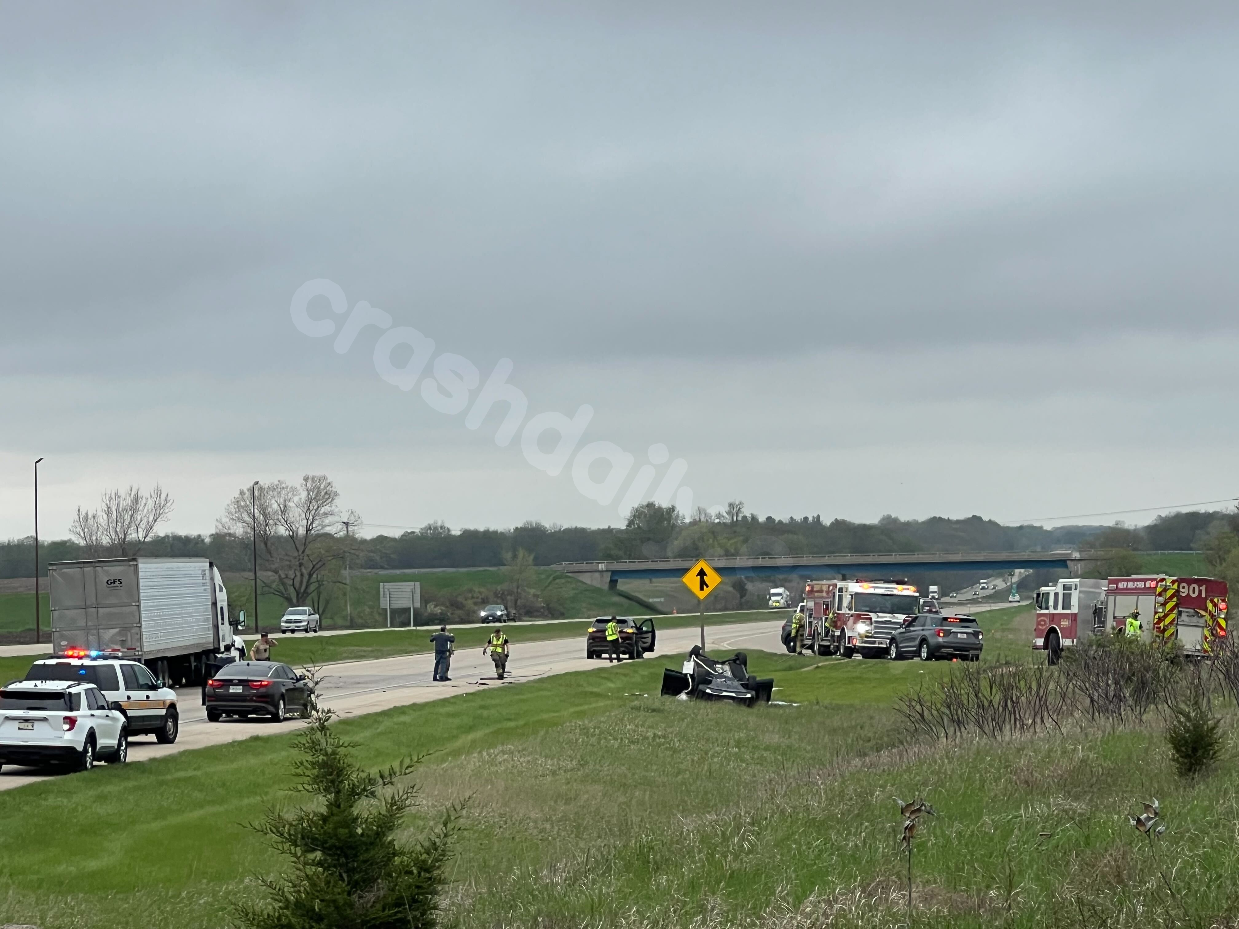Deadly collision involving car and tractor-trailer on I-39 near Baxter Road