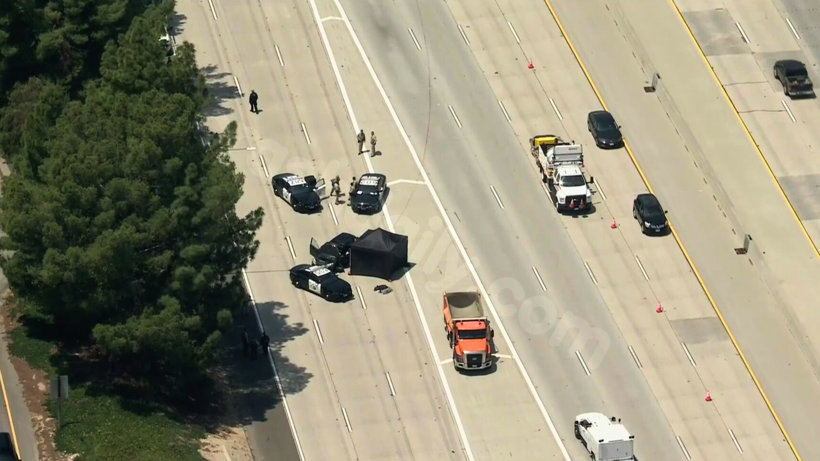 Pursuit leads to fatal crash on Los Angeles County freeway.