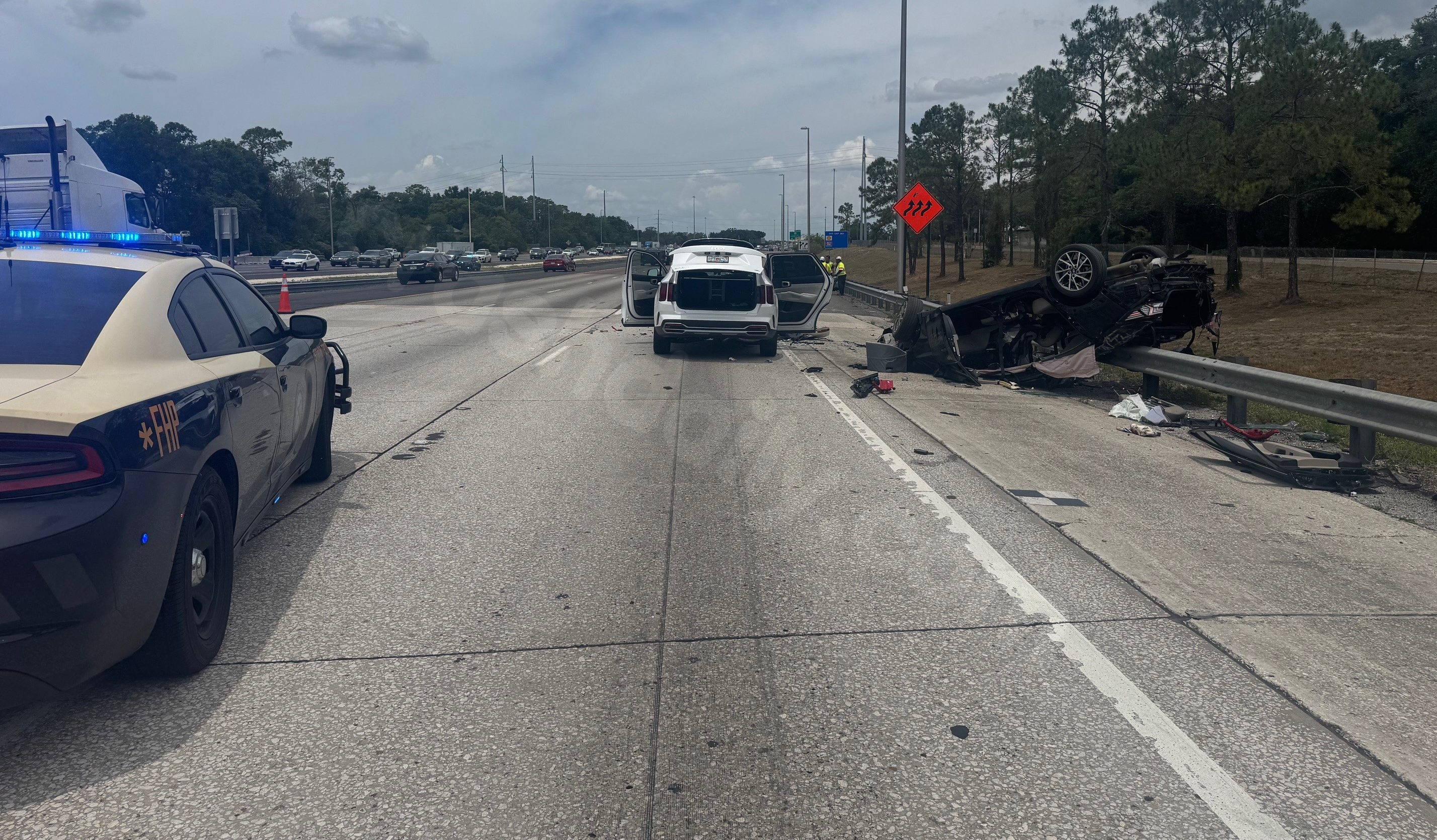 Fatal four-car collision shuts down northbound I-75 for five hours