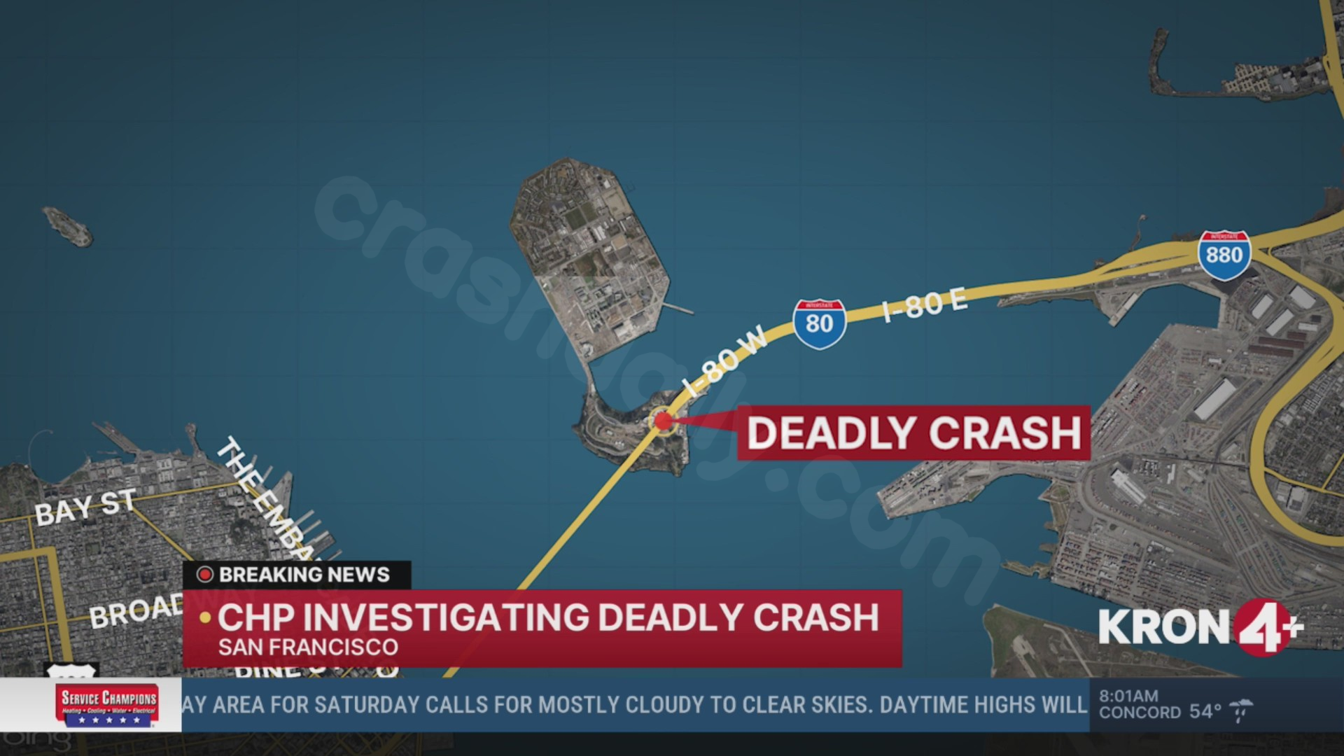 Investigation into fatal multi-vehicle crash on Bay Bridge