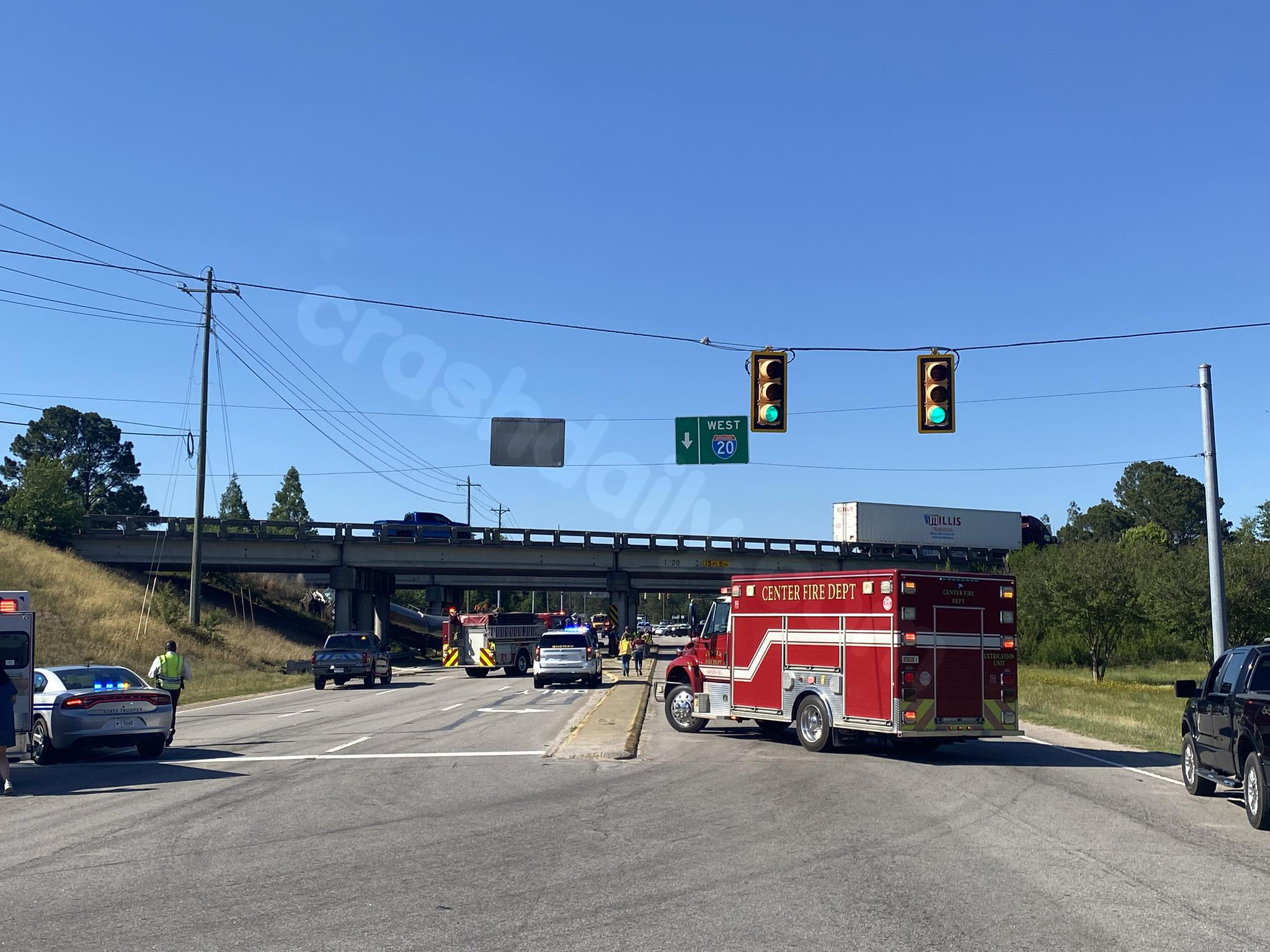 Traffic accident in Aiken County leads to detour due to hazardous materials.