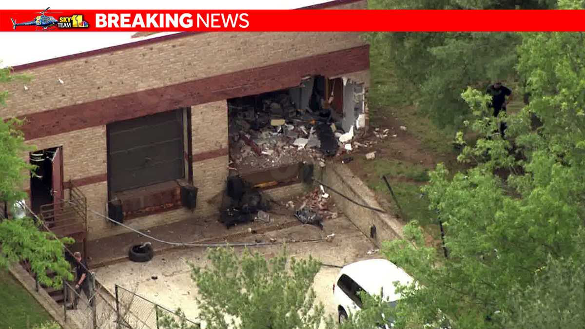 Driver killed in office building crash.