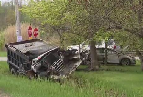 Fatality in Geauga County collision with dump truck