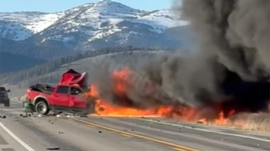 Idaho police report truck crossing line in deadly collision near Yellowstone.