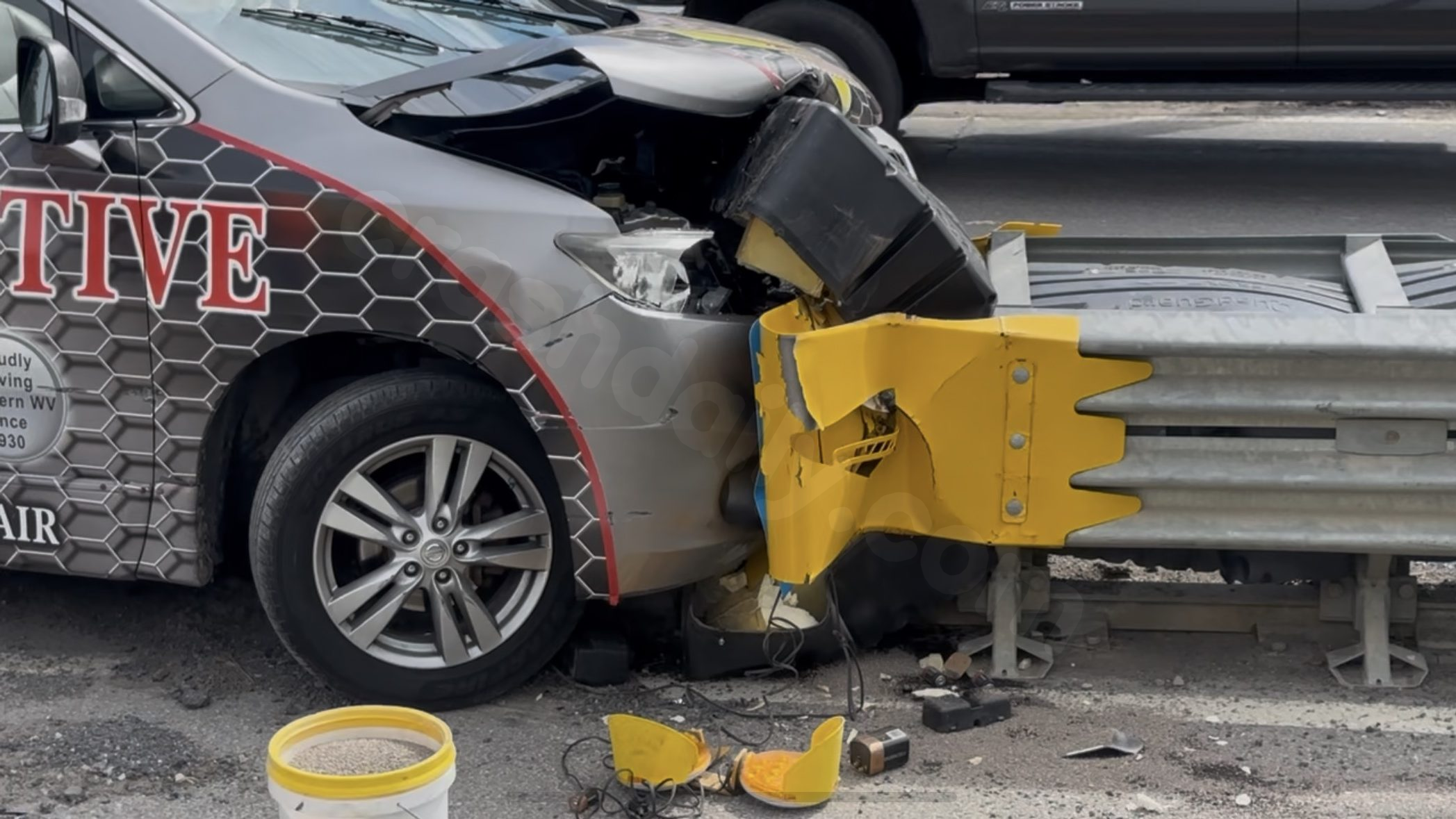 Traffic delay on U.S. Route 19 due to single-car crash