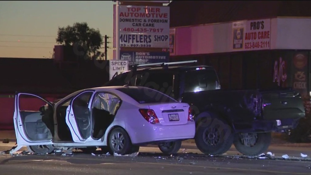 Accident on Indian School Road Hospitalizes 4 in Phoenix