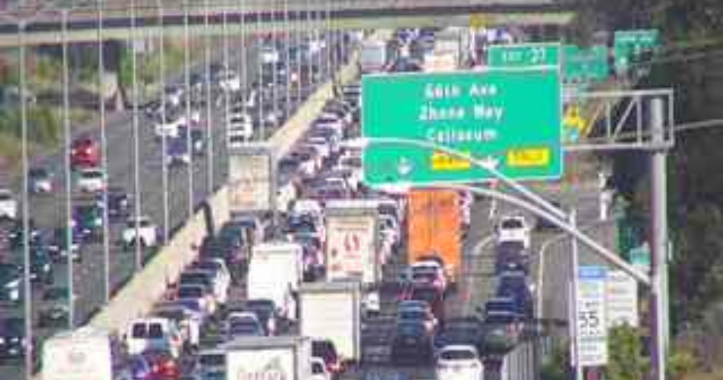 Fatal motorcycle crash causes traffic jam on I-880 near Oakland Coliseum