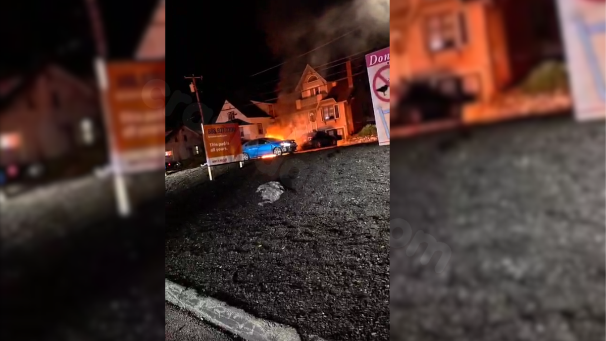 Car, motorcycle smash into each other in fiery Mass. crash, witnesses say