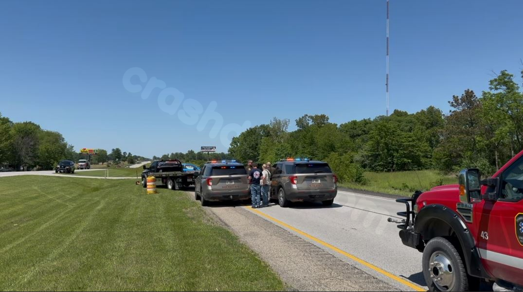 Two-vehicle accident causes traffic backup on U.S. 41