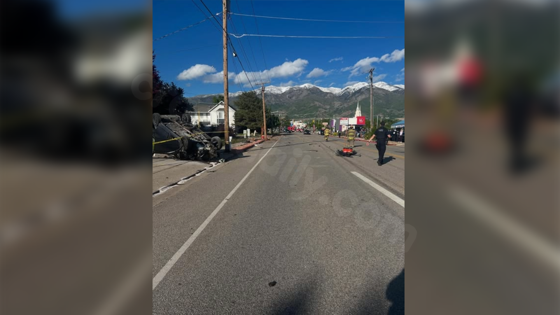 Car crashes into power poles, knocks out power in Layton for nearly 1K people