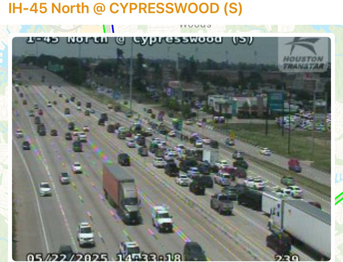 Deadly crash shuts down I-45 North at Cypresswood Drive
