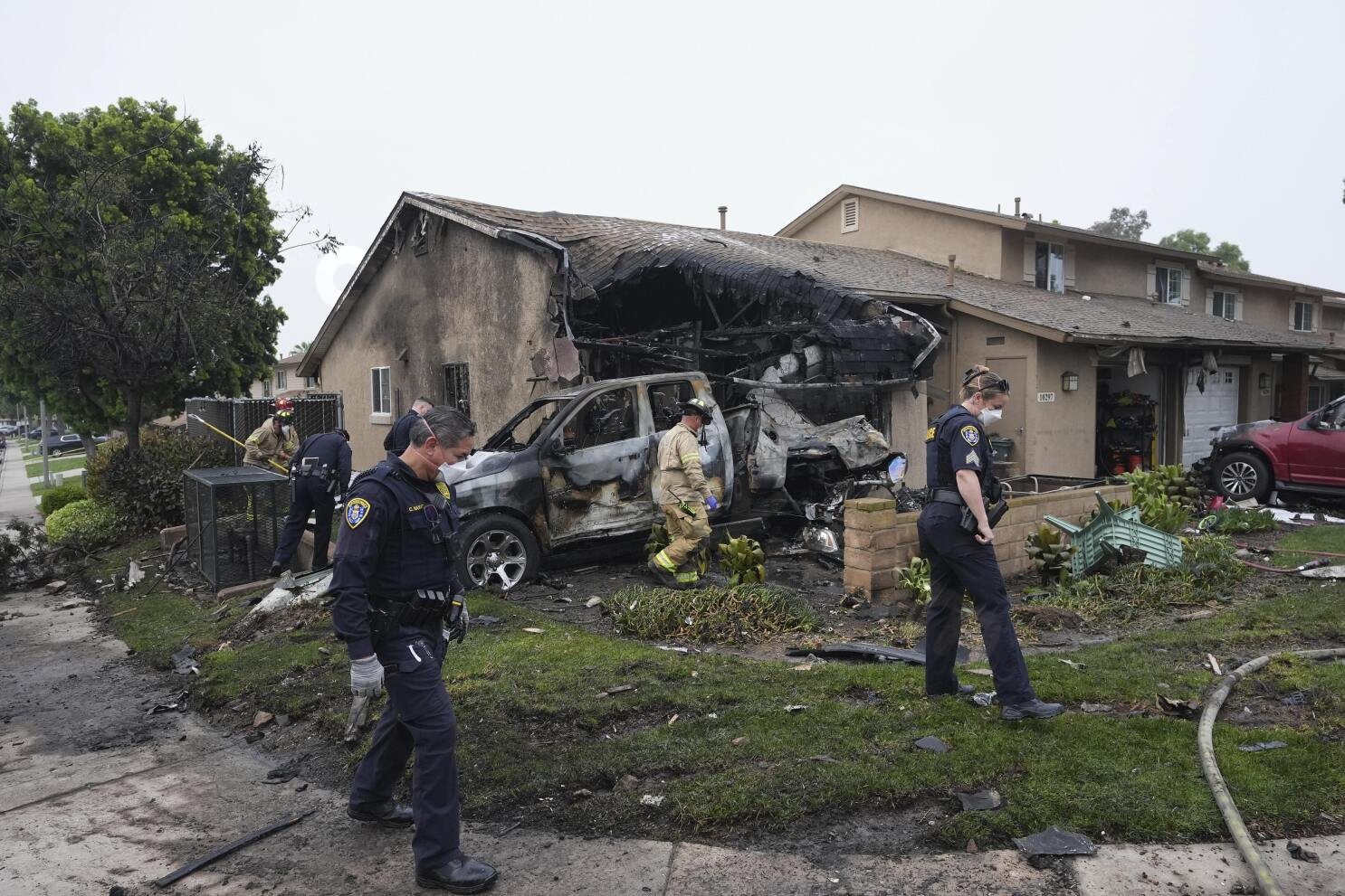Fatal plane crash in San Diego neighborhood leaves ‘gigantic debris field,’ flames and fuel spill