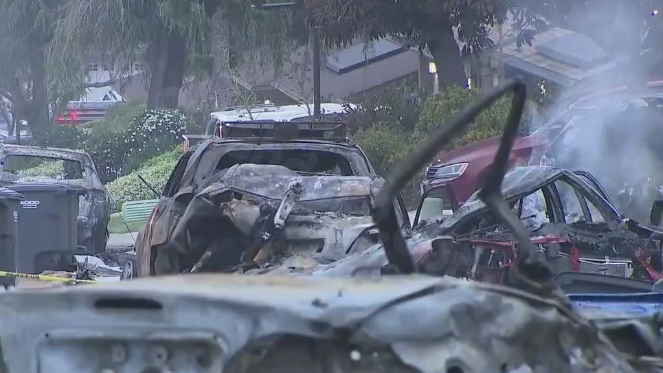 GALLERY: Fiery plane crash leaves path of destruction in San Diego