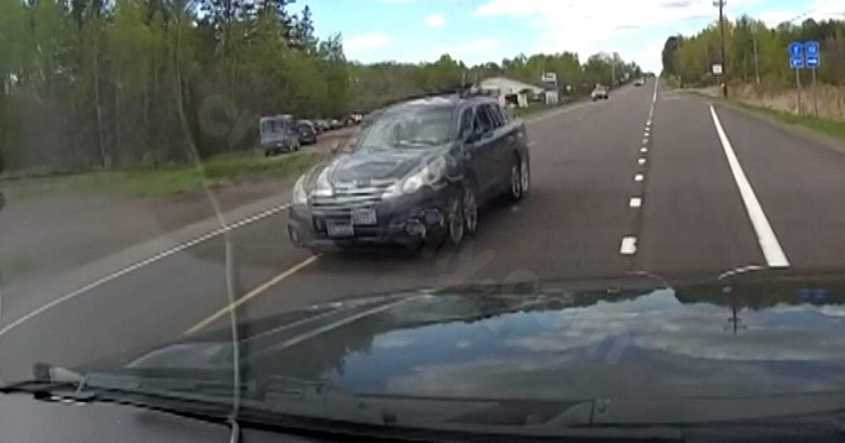 Video shows suspected drunken driver nearly hit squad car before head-on crash with other motorist