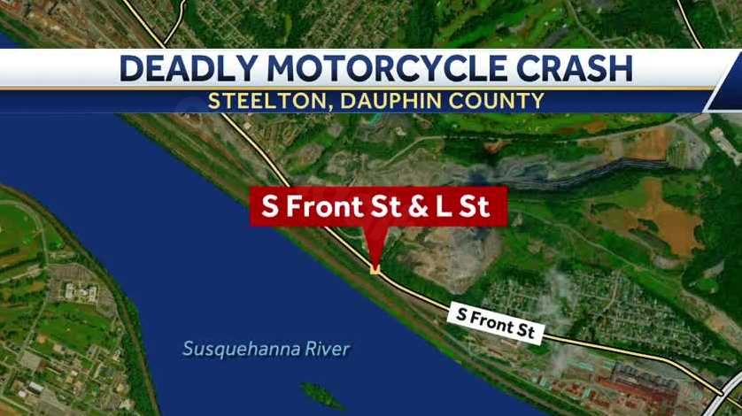 Dispatch: Coroner called to scene of motorcycle crash in Dauphin County