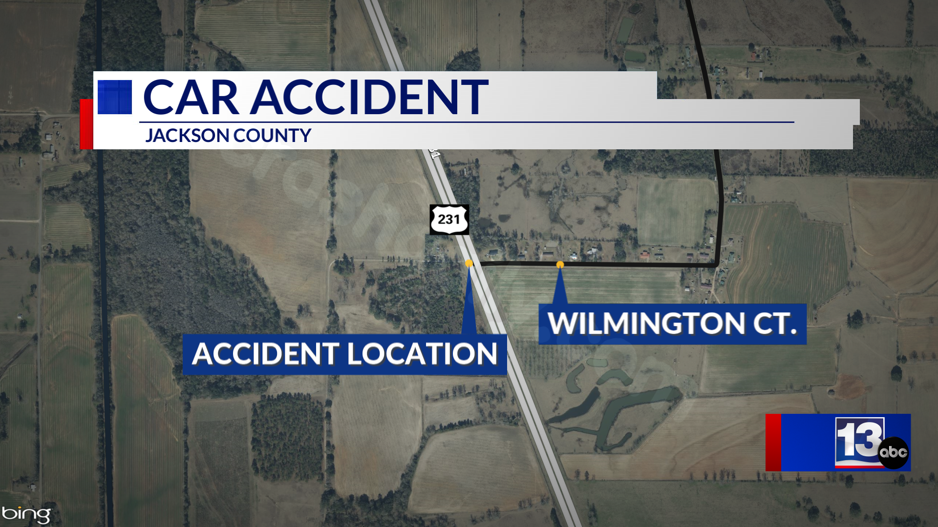 Serious injury reported in two-car crash on U.S. 231