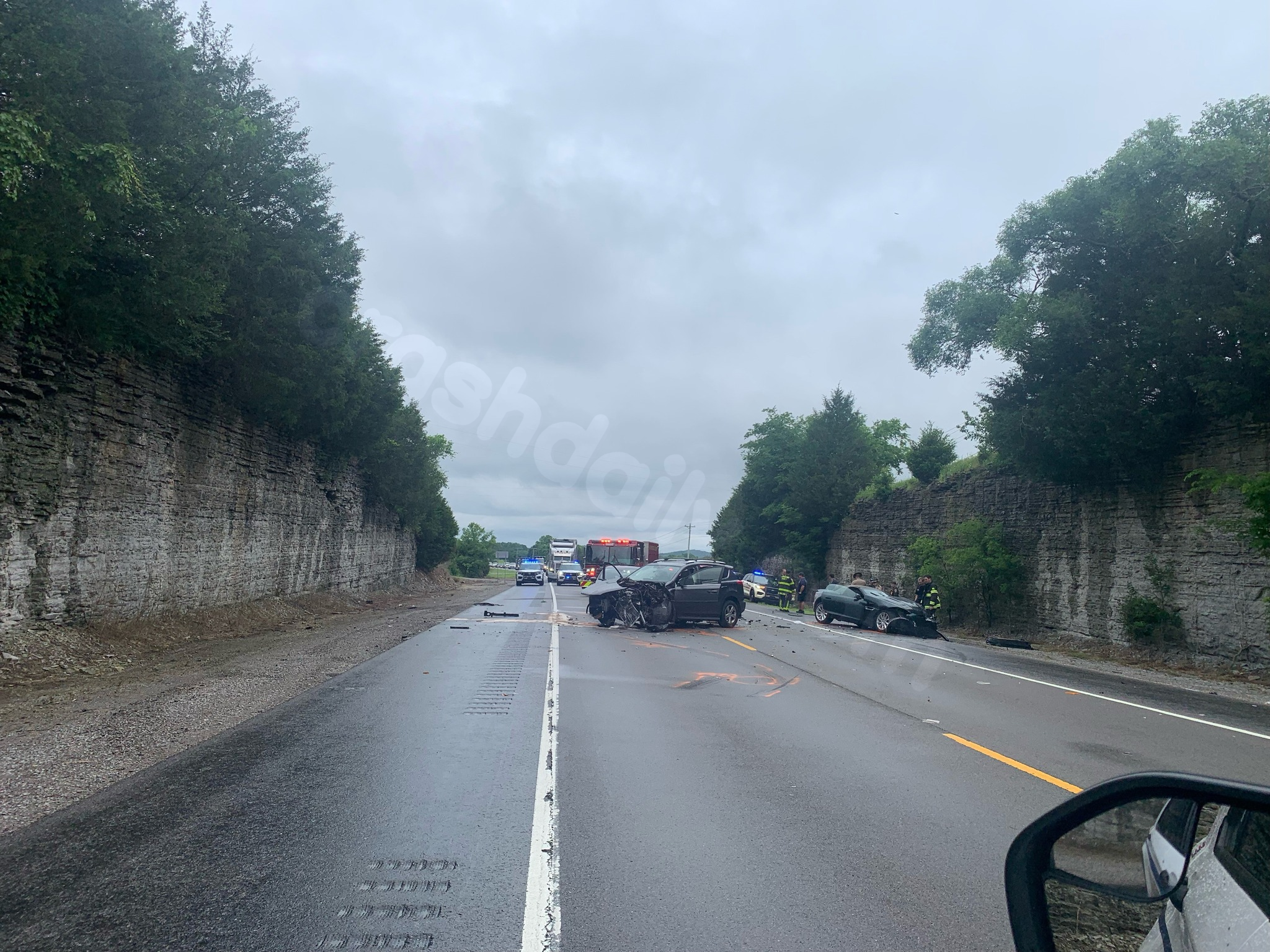 5 hurt in Rutherford County crash
